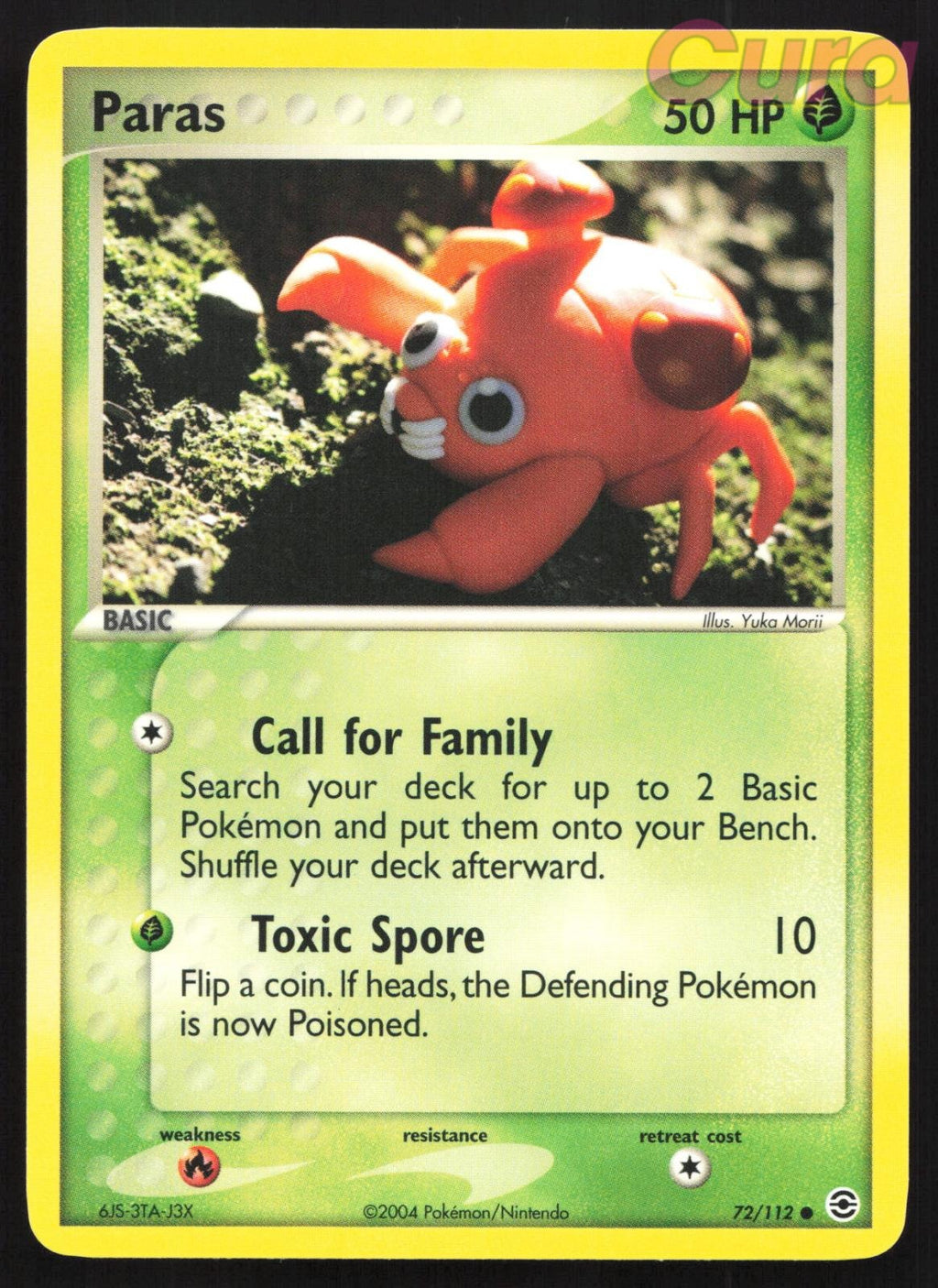 72/112 Paras - Common - FireRed & LeafGreen NM
