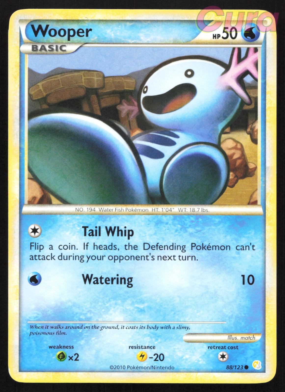 88/123 Wooper - Common - HeartGold & SoulSilver LP