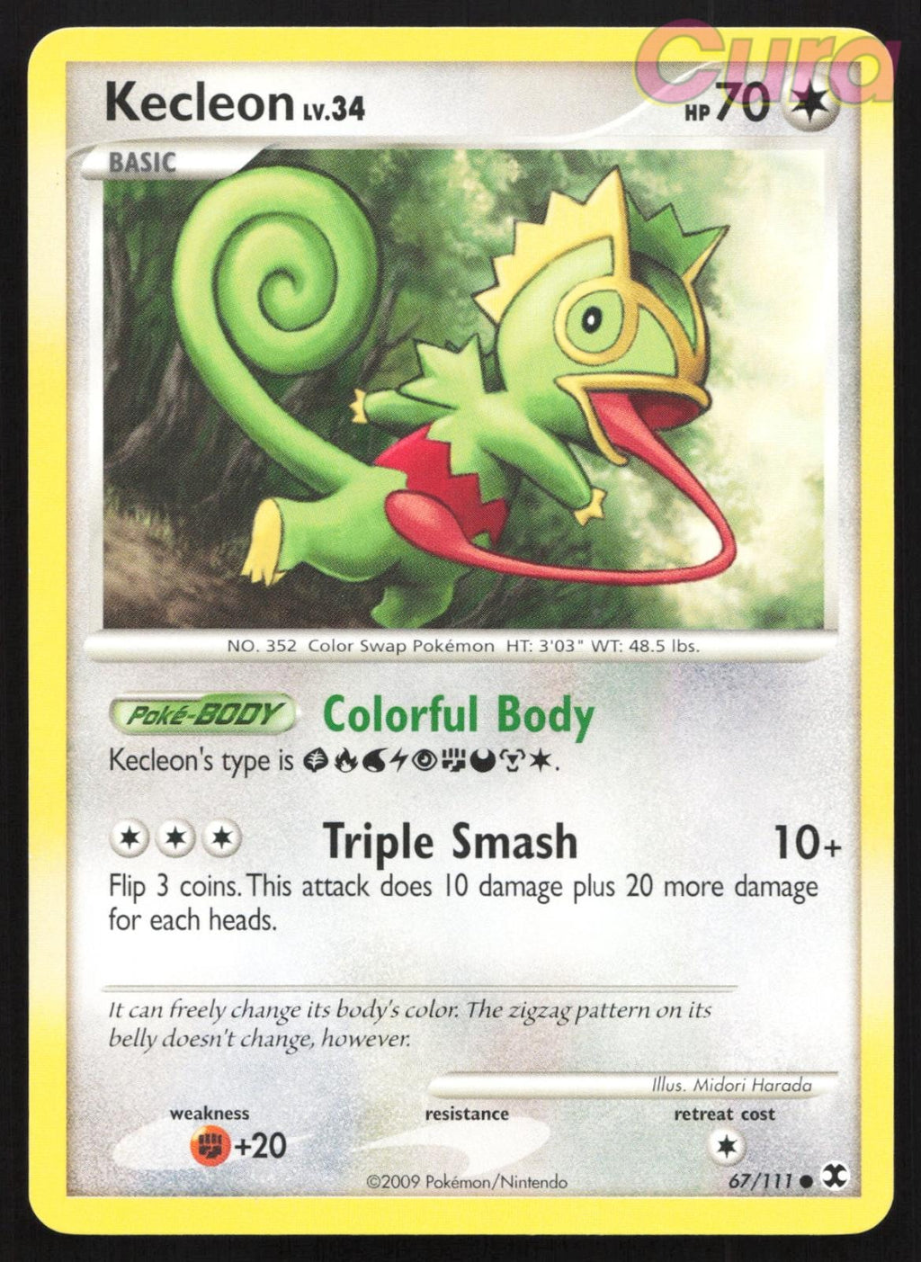 67/111 Kecleon - Common - Rising Rivals NM