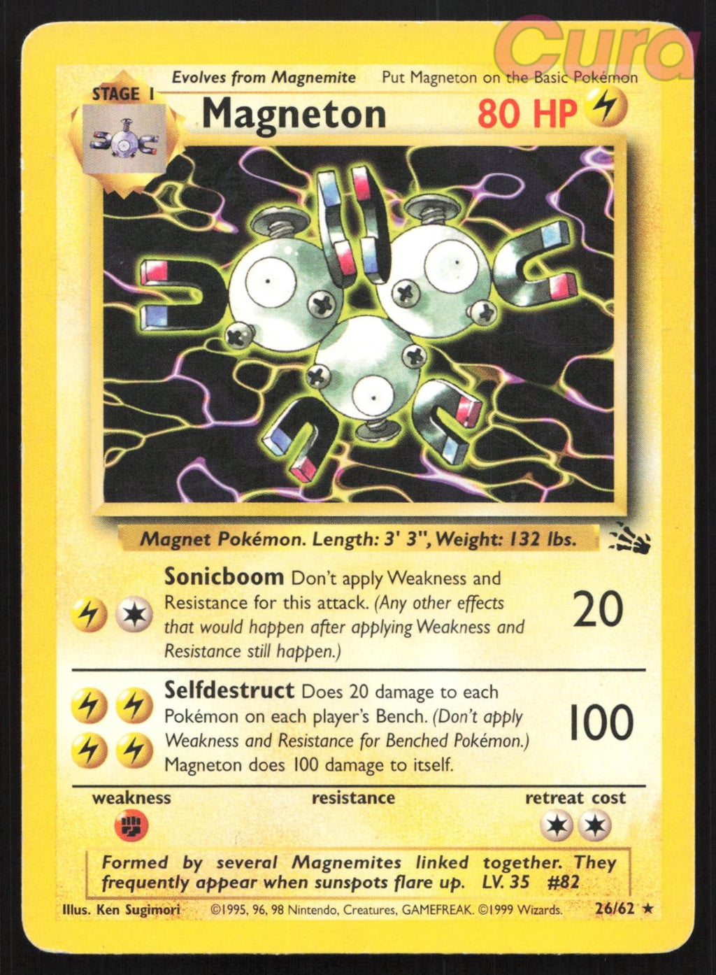 26/62 Magneton Unlimited - Rare - Fossil MP