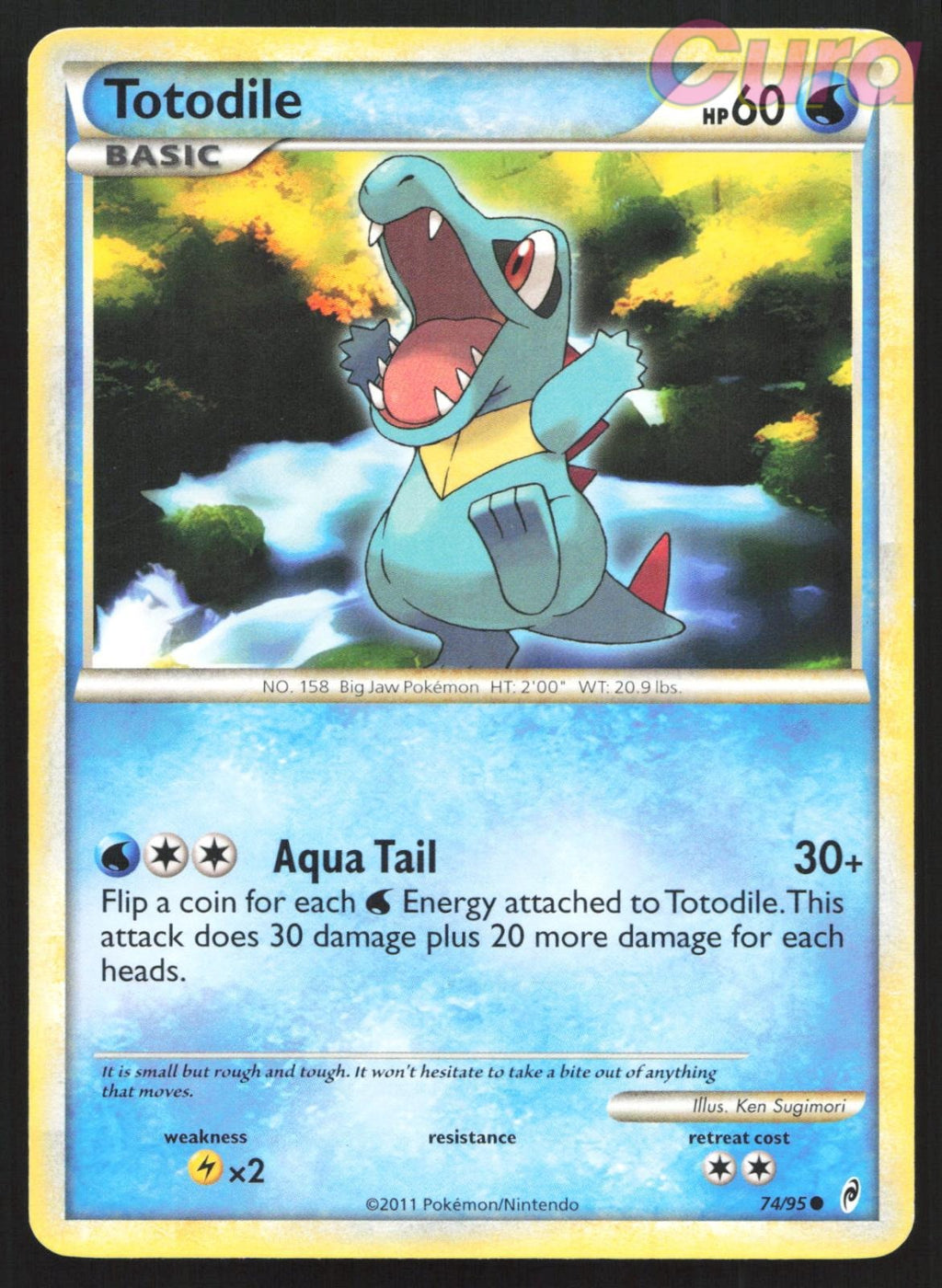 74/95 Totodile - Common - Call of Legends LP