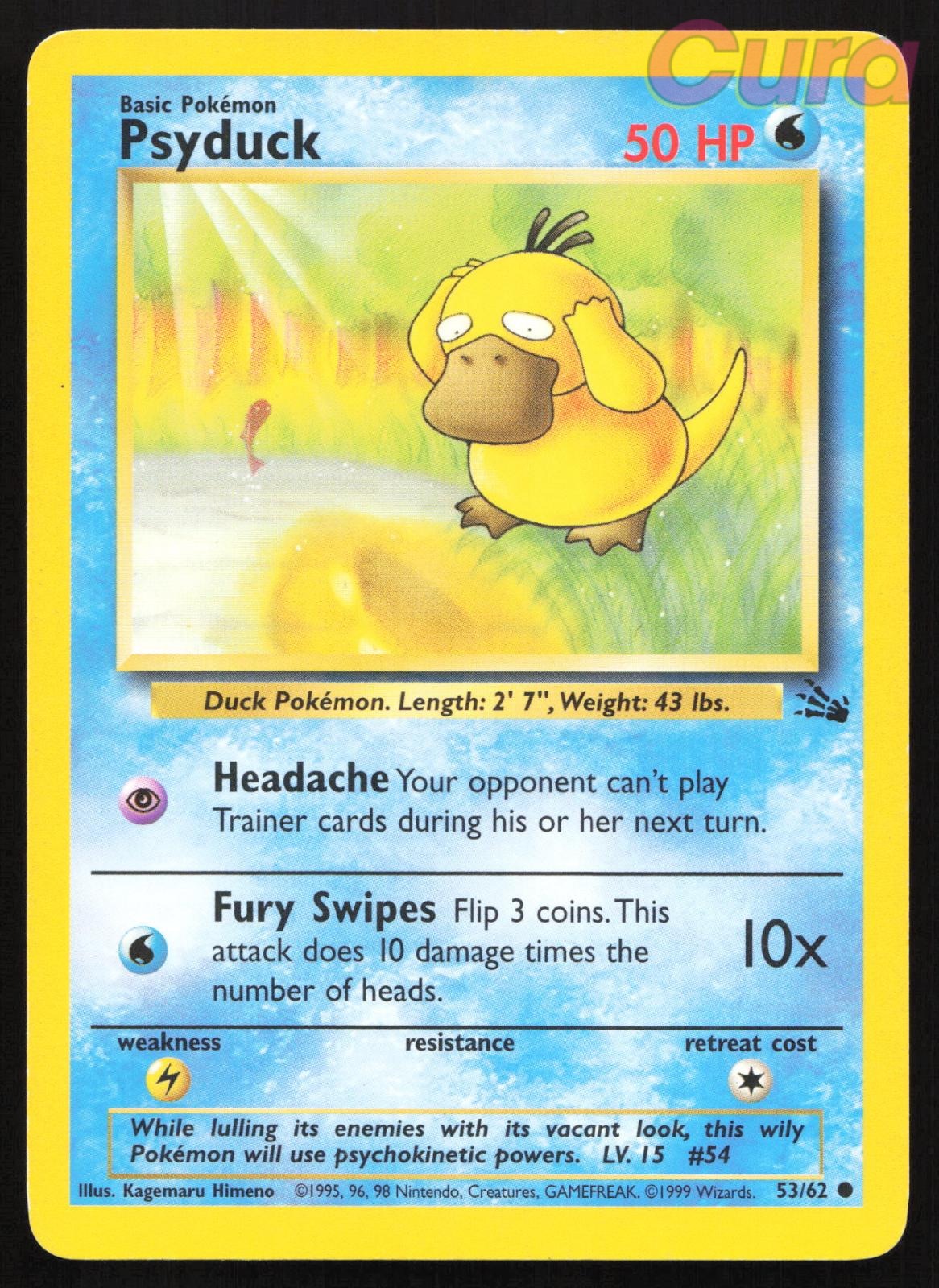 53/62 Psyduck Unlimited - Common - Fossil MP