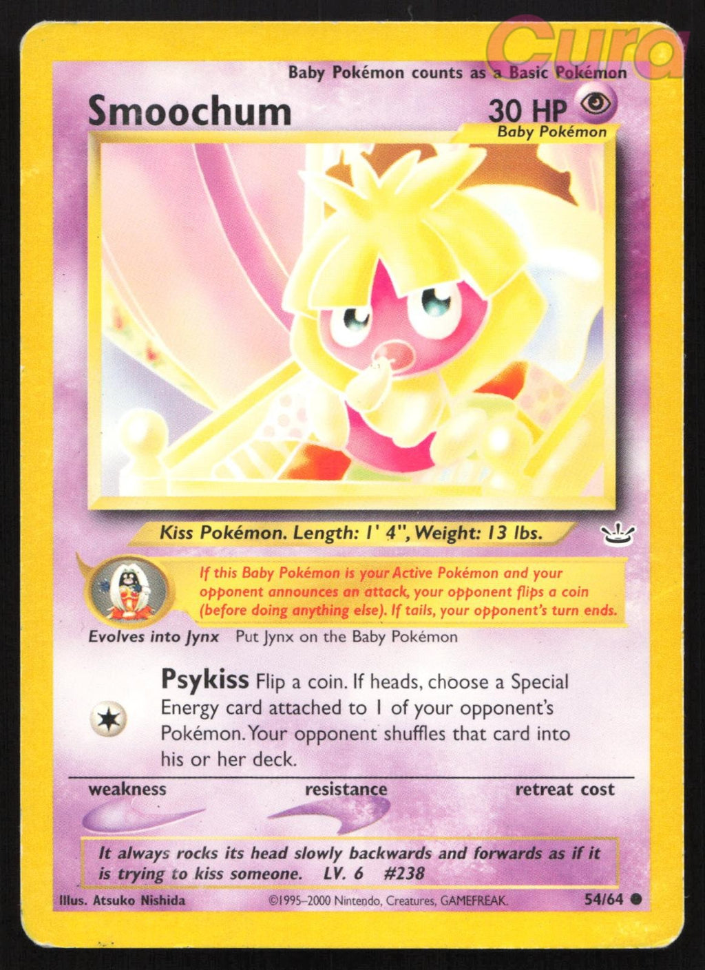 54/64 Smoochum Unlimited - Common - Neo Revelation MP