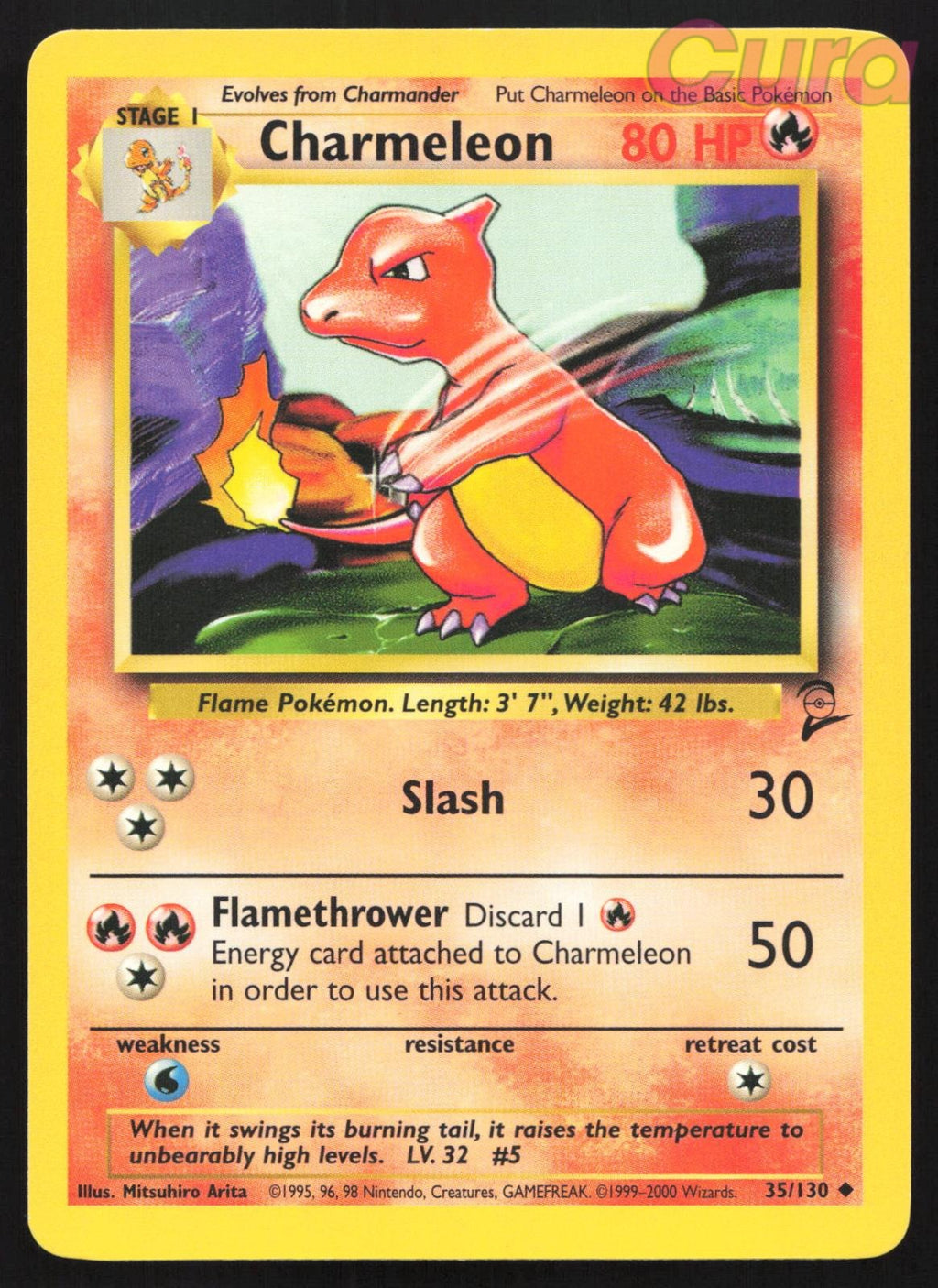 35/130 Charmeleon - Uncommon - Base Set 2 LP