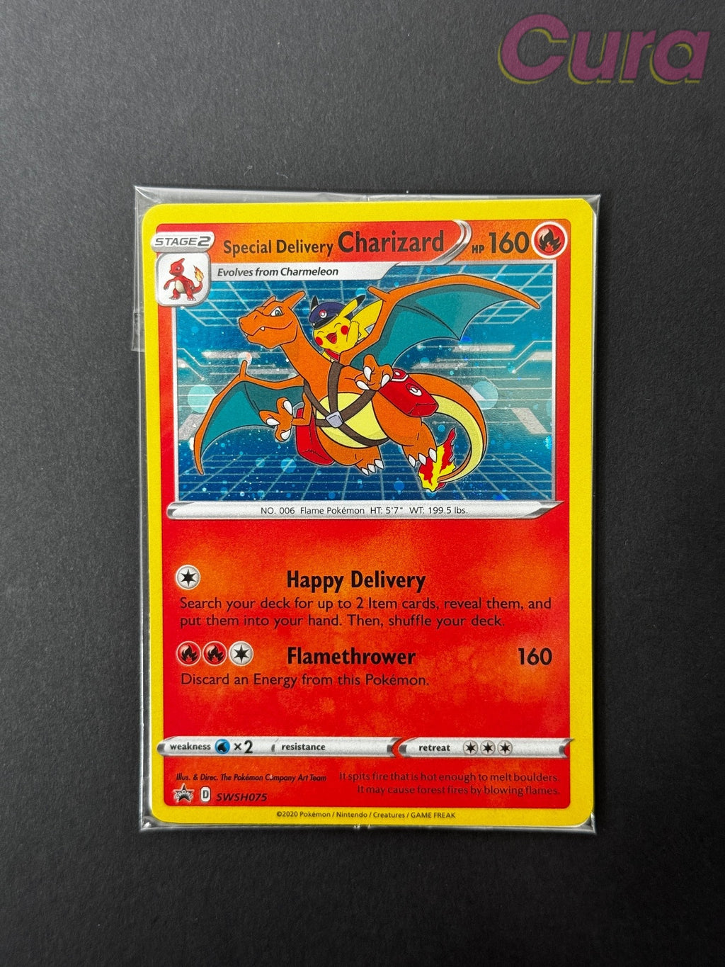 SWSH075 Special Delivery Charizard Holo - Promo - Sword & Shield Promo NM