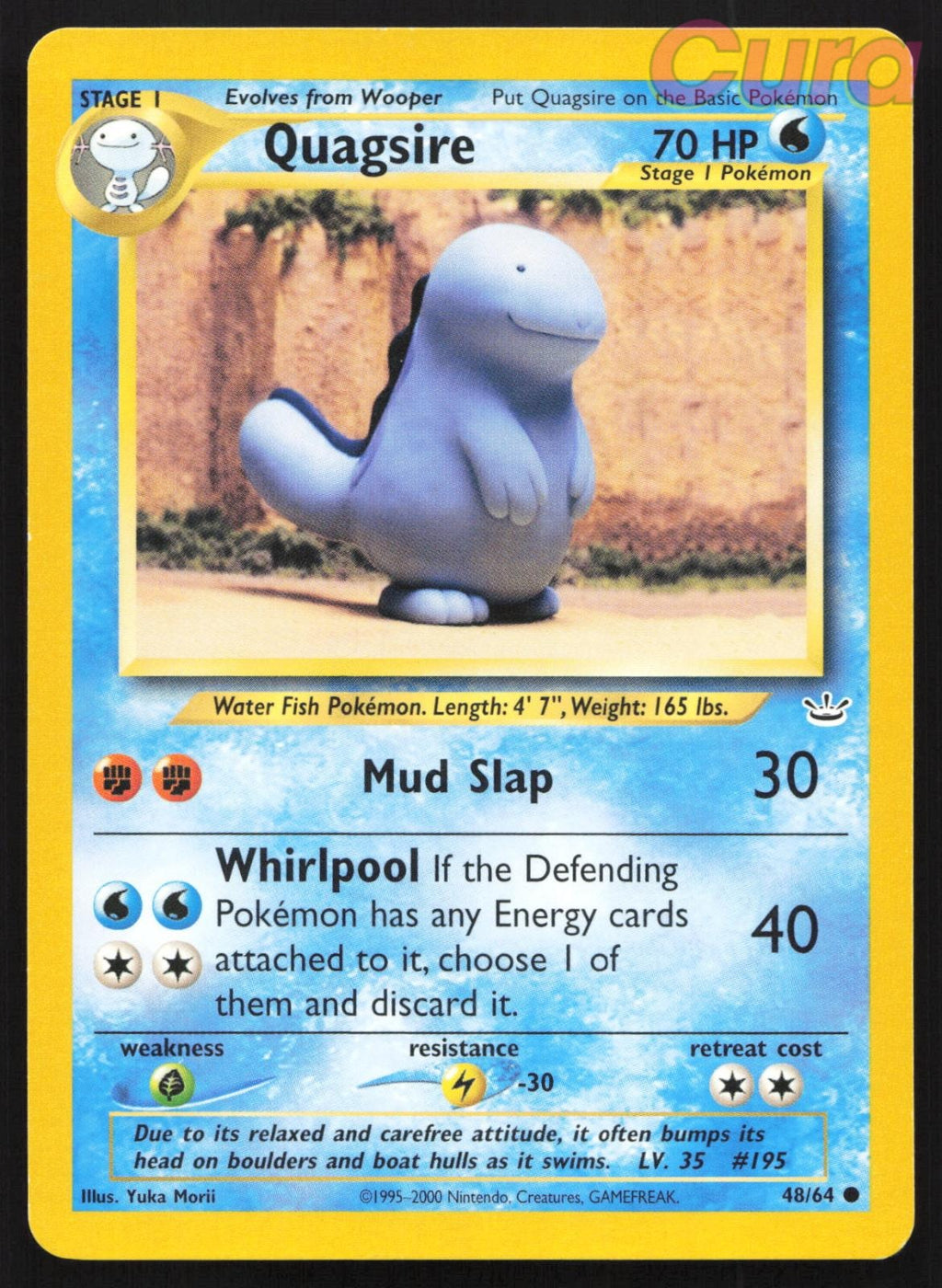 48/64 Quagsire Unlimited - Common - Neo Revelation NM
