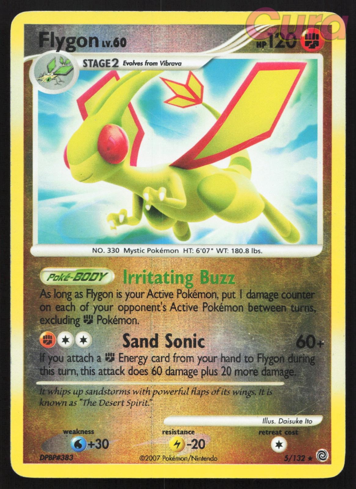 5/132 Flygon Reverse Holo - Rare - Secret Wonders MP