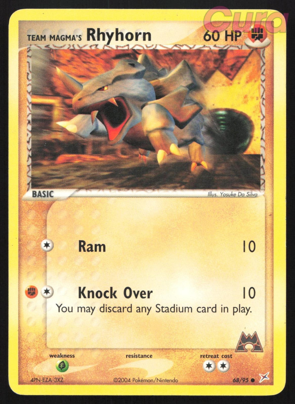 68/95 Team Magma's Rhyhorn - Common - Team Magma vs Team Aqua MP