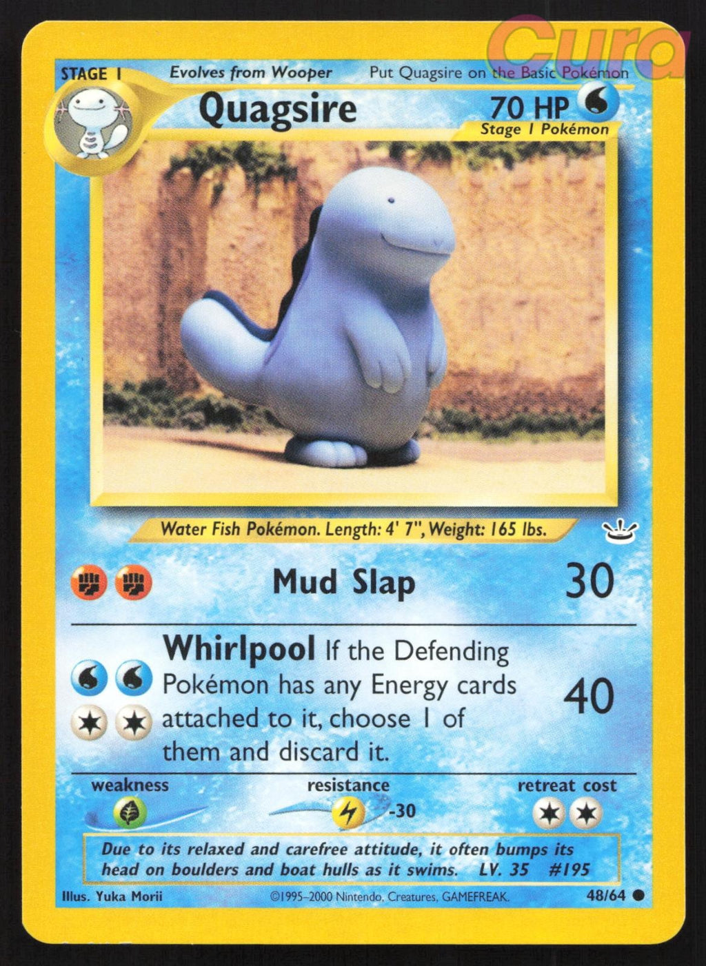 48/64 Quagsire Unlimited - Common - Neo Revelation NM