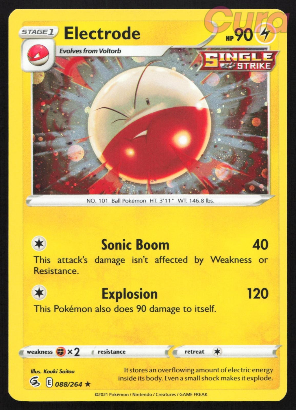 088/264 Electrode (Cosmos Holo) - Rare - Miscellaneous Cards & Products NM
