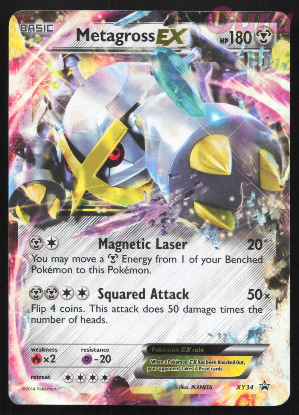 XY34 Metagross EX (Shiny) Holo - Promo - XY Promo LP