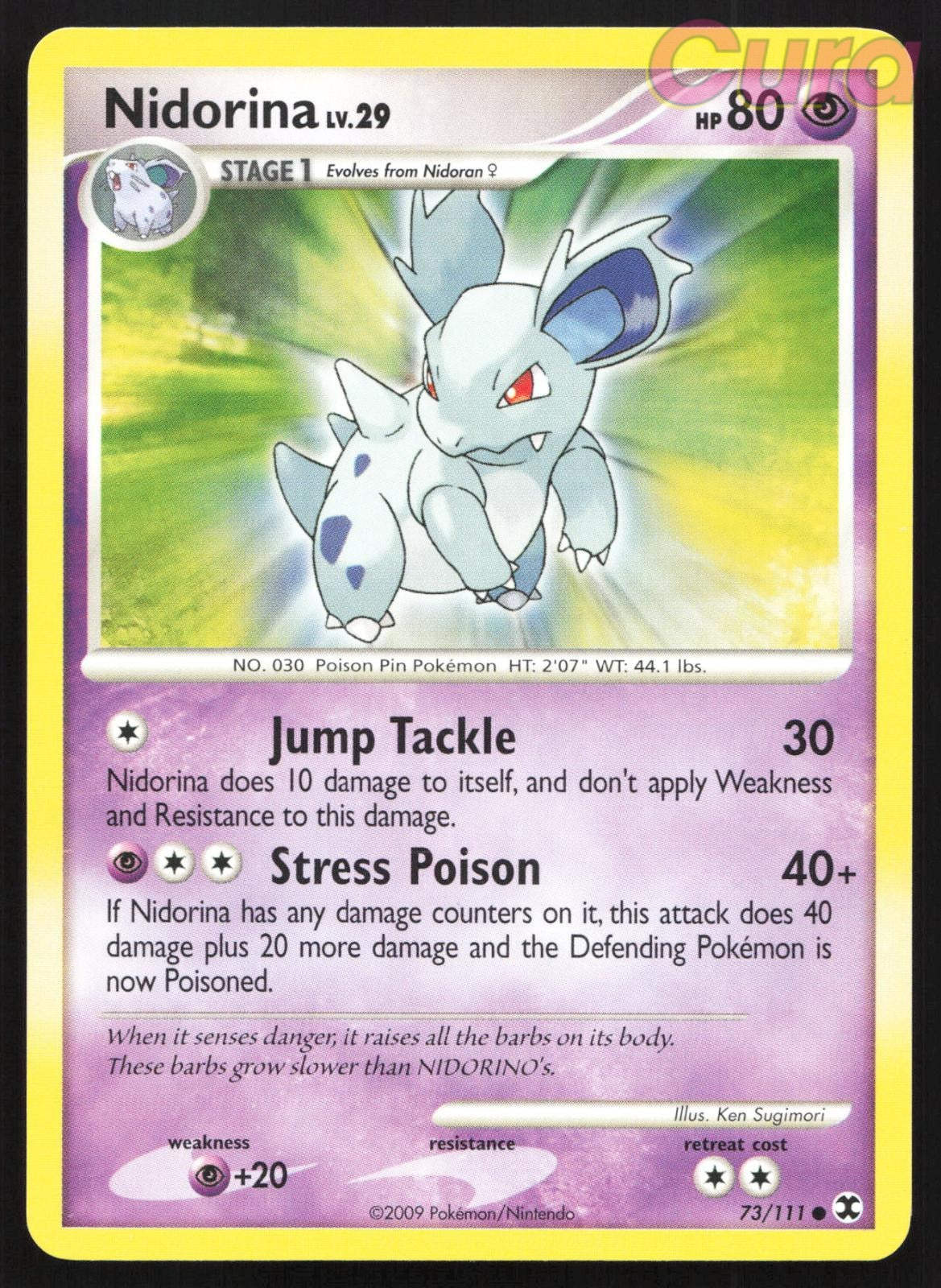 73/111 Nidorina - Common - Rising Rivals NM