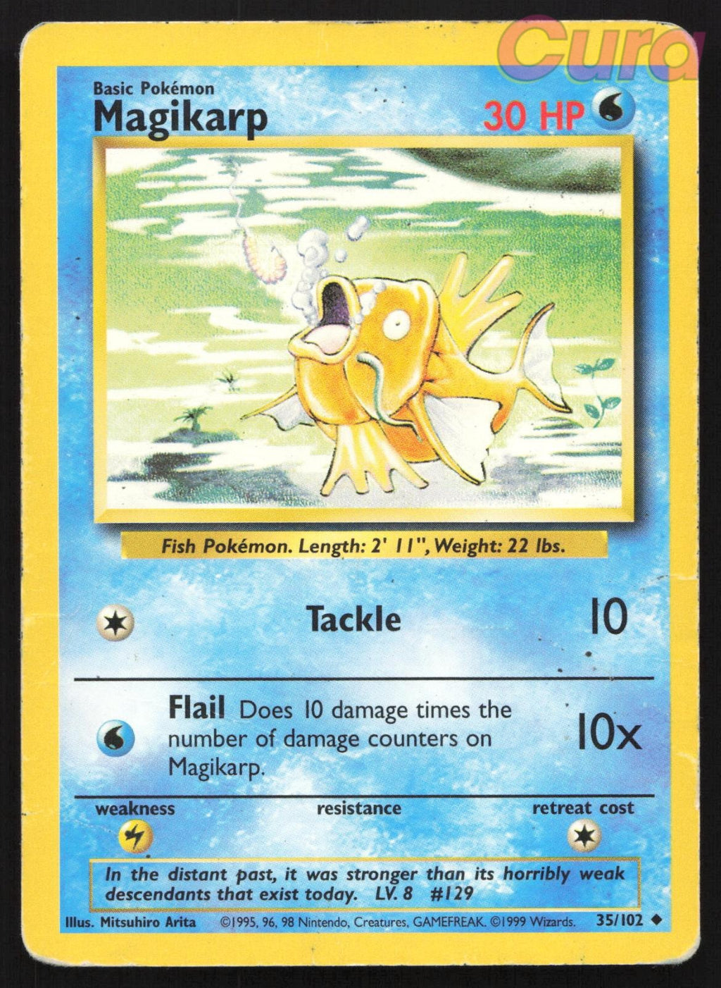 So Cooked 35/102 Magikarp - Uncommon - Base Set Unlimited DMG