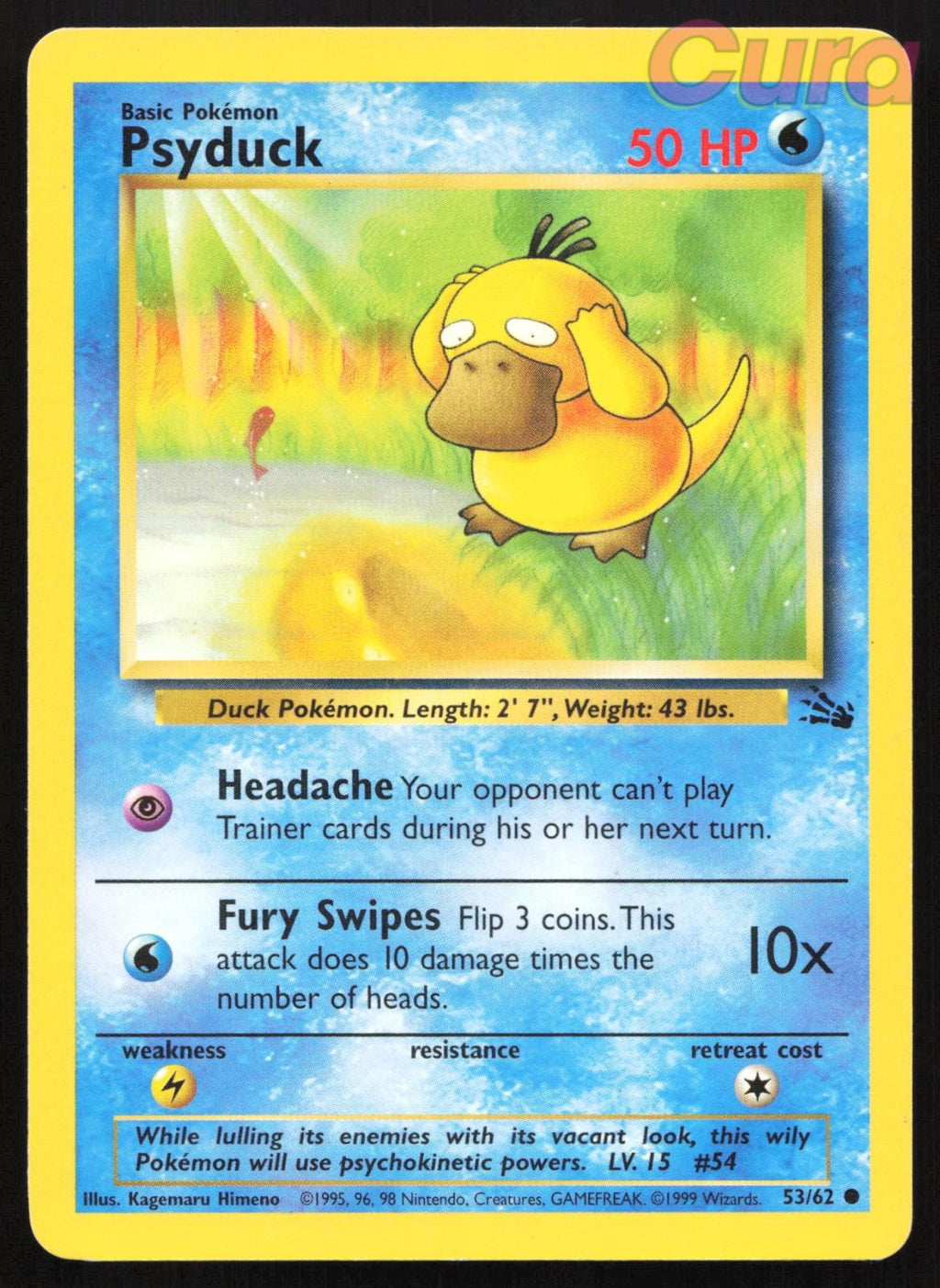 53/62 Psyduck Unlimited - Common - Fossil LP
