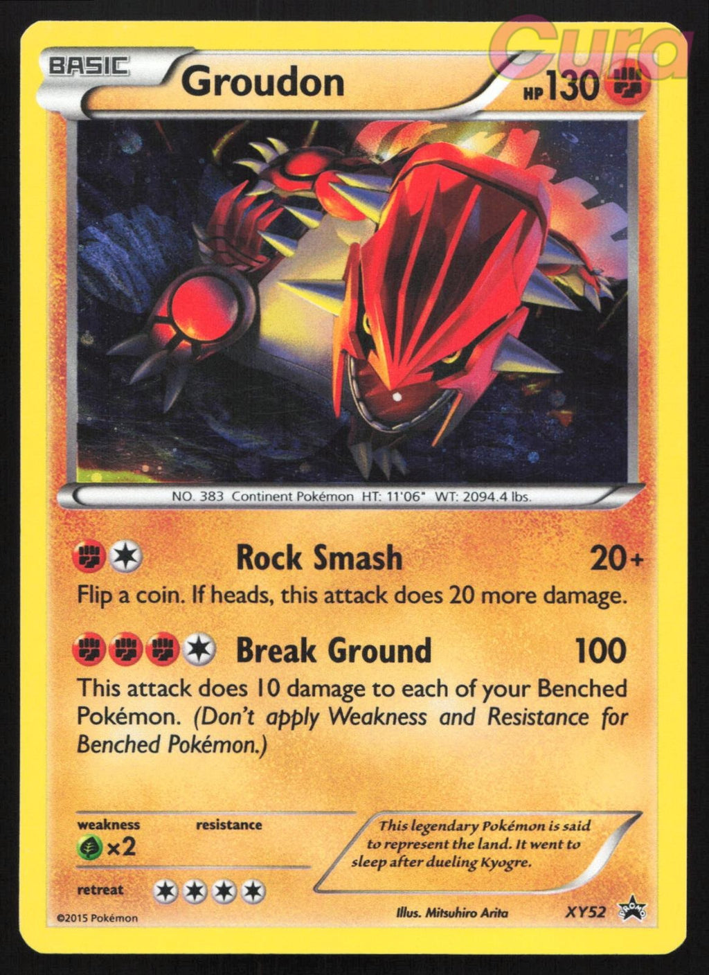 XY52 Groudon Holo - Promo - XY Promo LP
