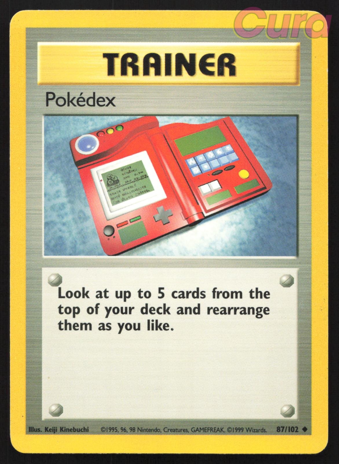 87/102 Pokedex - Uncommon - Base Set Unlimited LP
