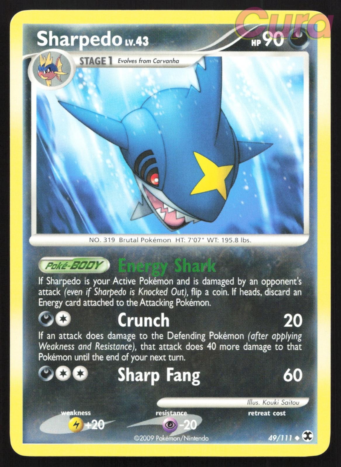 49/111 Sharpedo - Uncommon - Rising Rivals NM