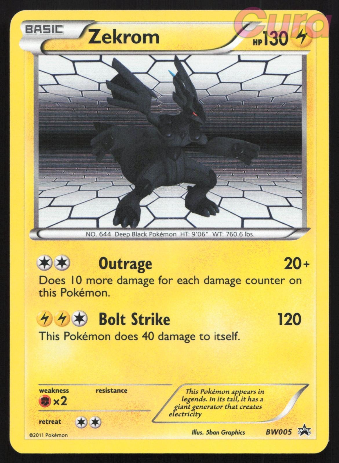 BW005 Zekrom Holo - Promo - Black And White Promo MP