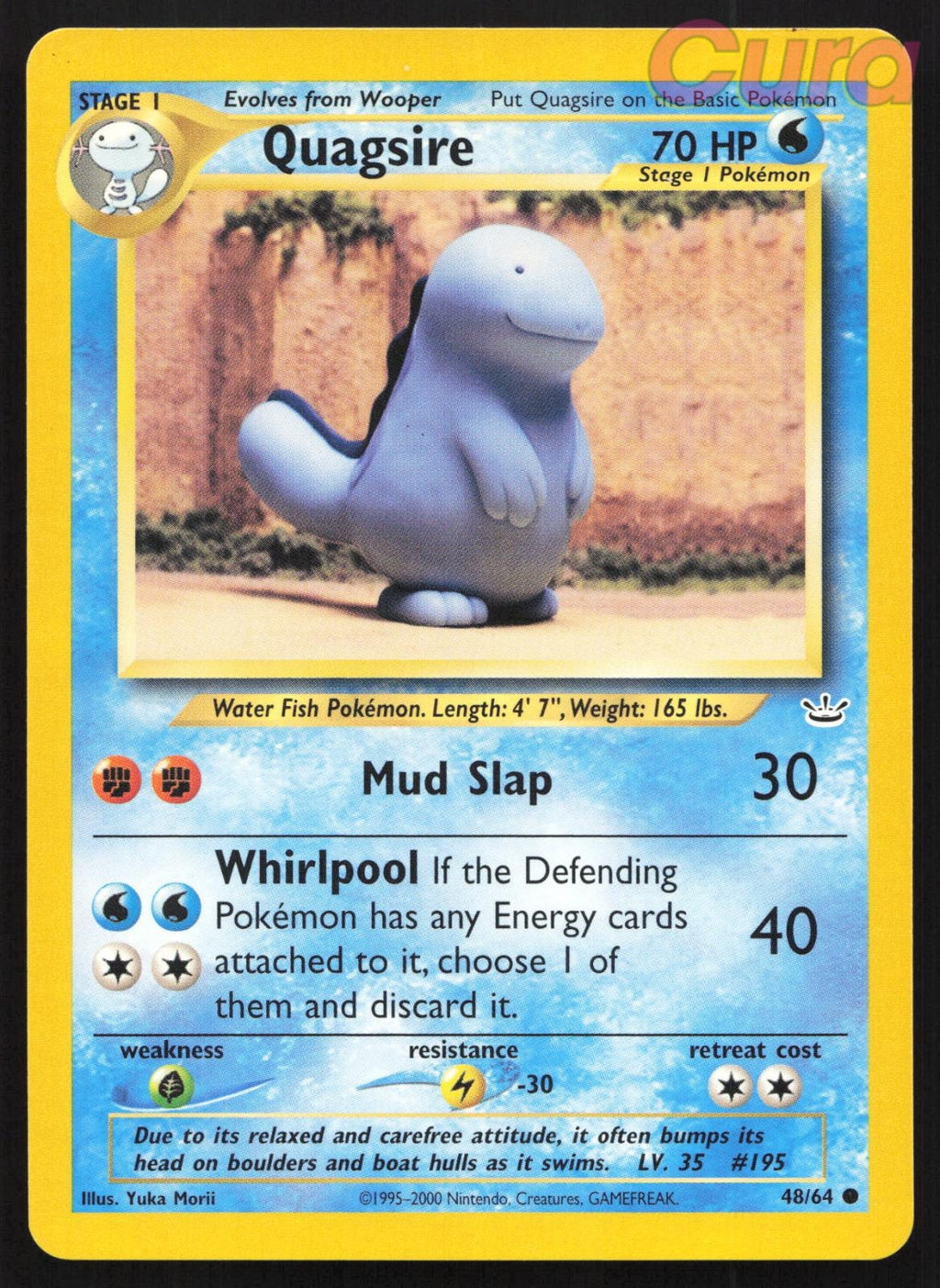 48/64 Quagsire Unlimited - Common - Neo Revelation NM
