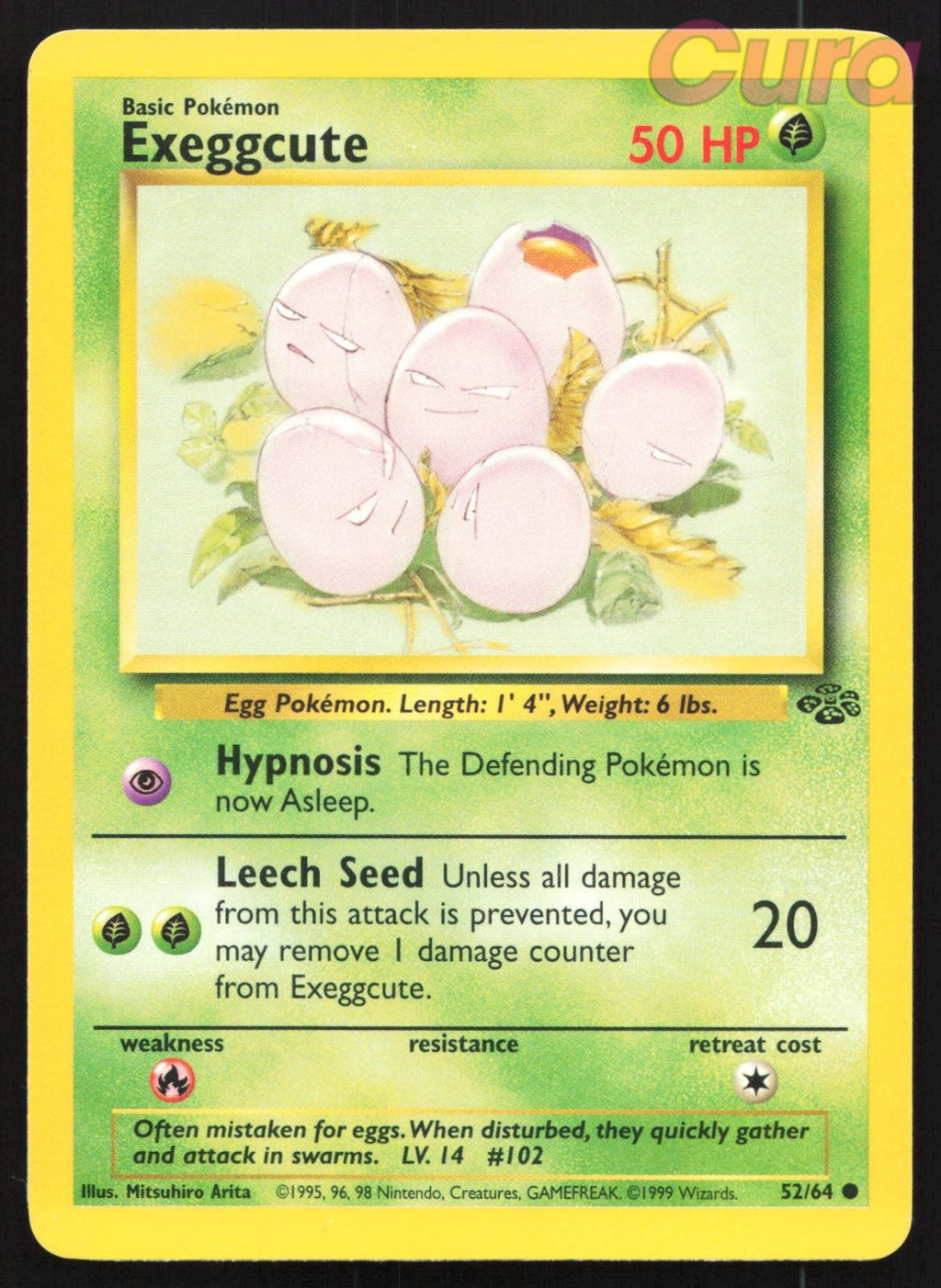 52/64 Exeggcute Unlimited - Common - Jungle NM