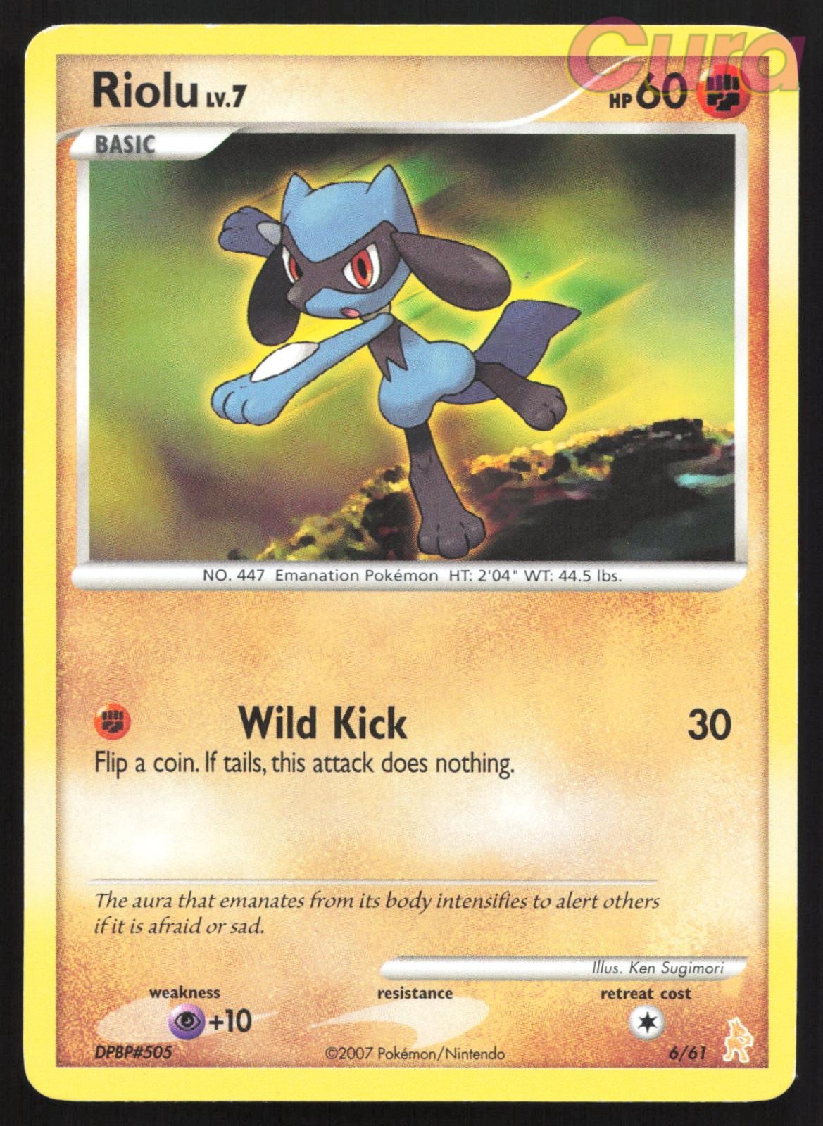 6/12 Riolu - Common - DP Trainer Kit: Manaphy & Lucario LP