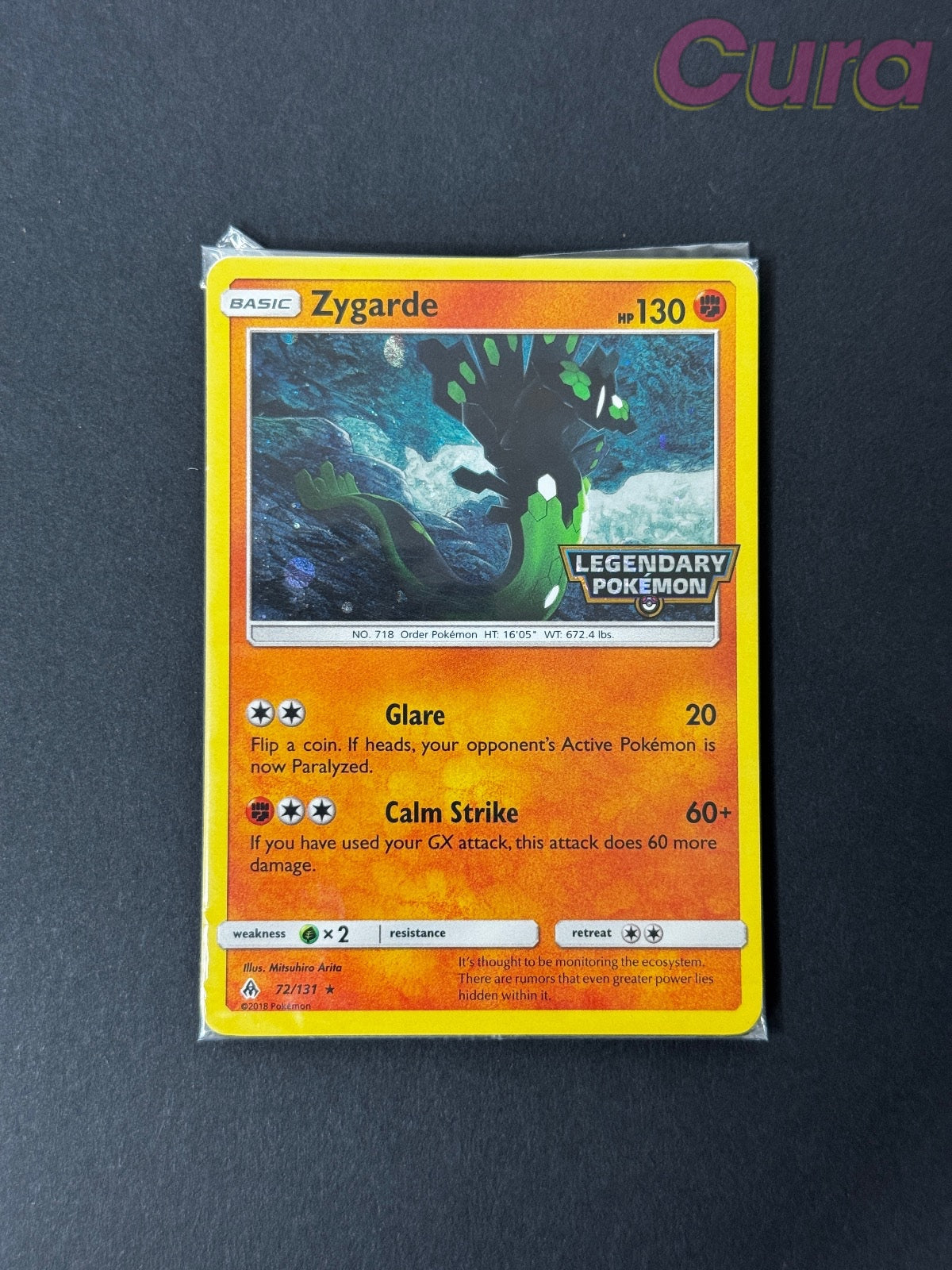 Stamped 72 Zygarde - Rare - Forbidden Light NM