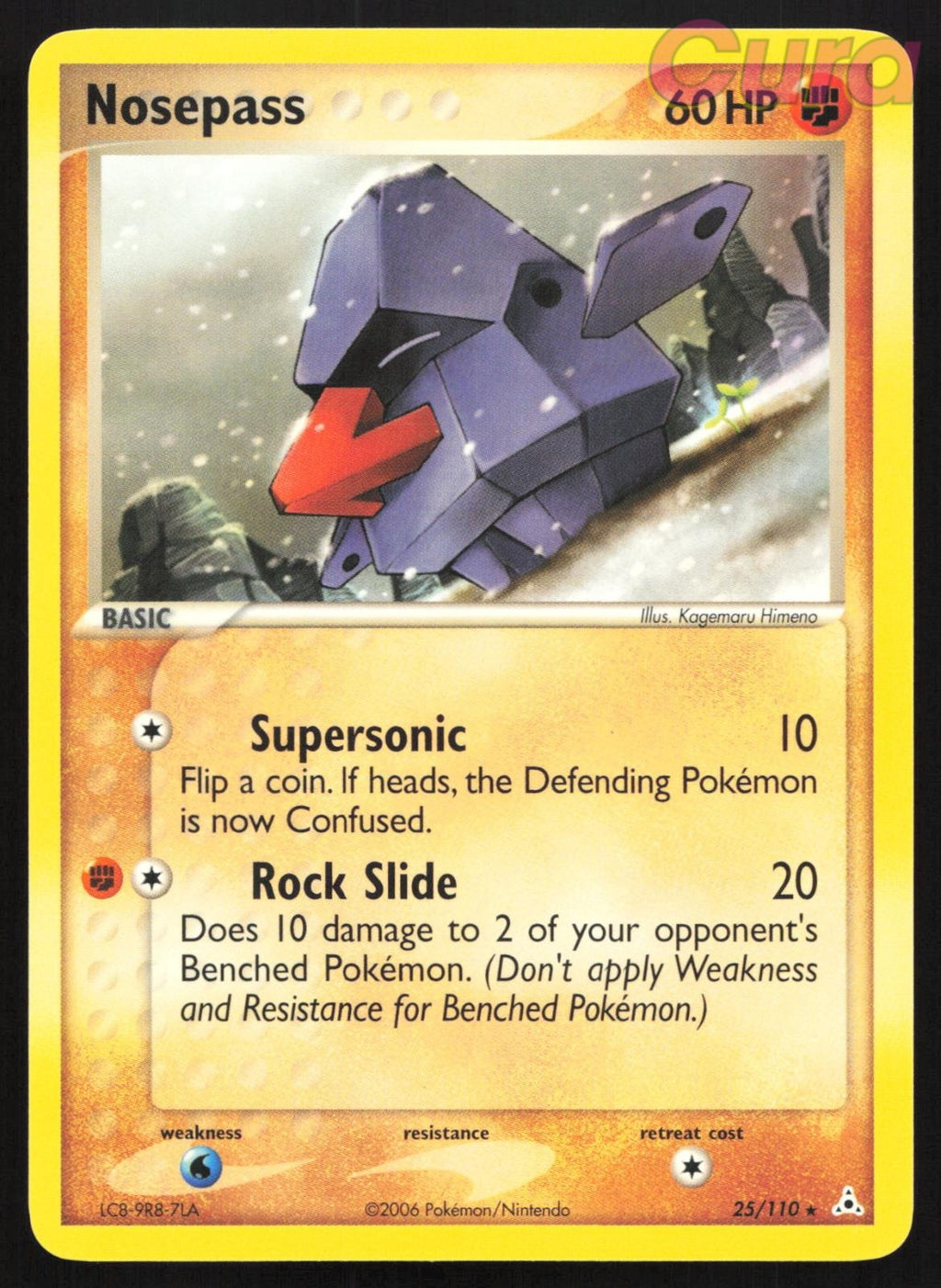 25/110 Nosepass - Rare - Holon Phantoms NM