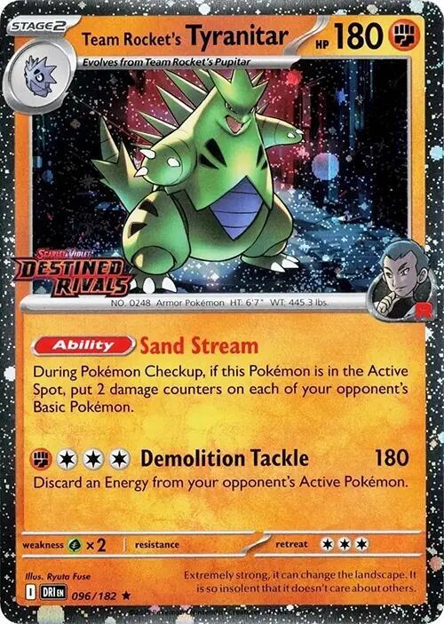 096/182 Team Rocket's Tyranitar - Rare - Destined Rivals