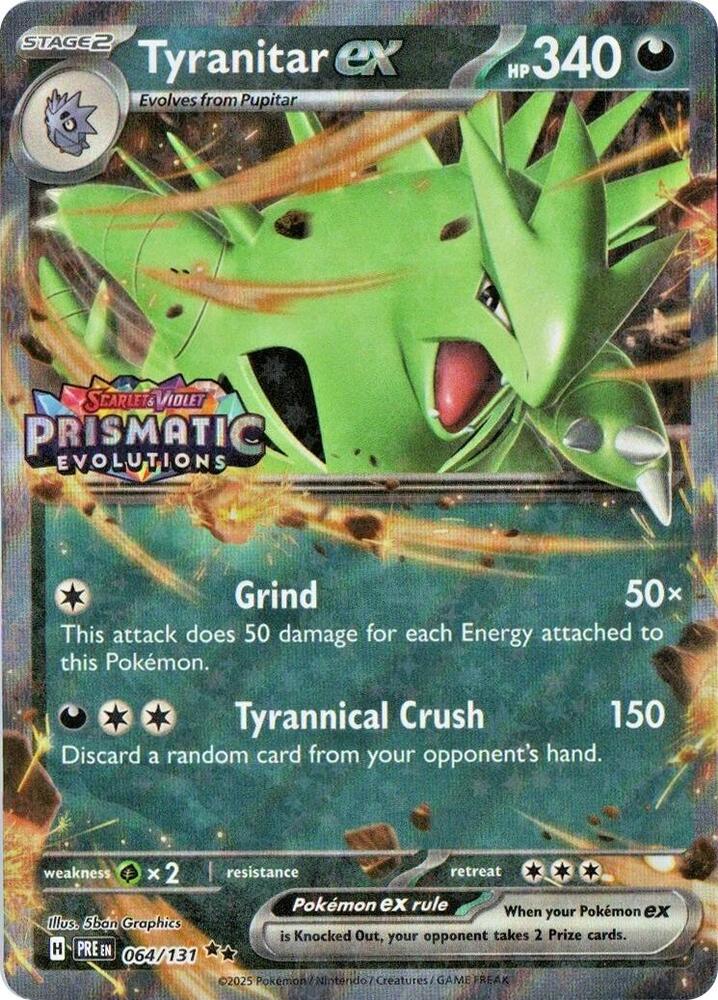 Tyranitar ex 064/131 - Prismatic Evolutions Stamp Promo