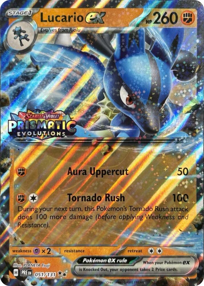 Lucario ex 051/131 - Prismatic  Evolutions Stamp Promo