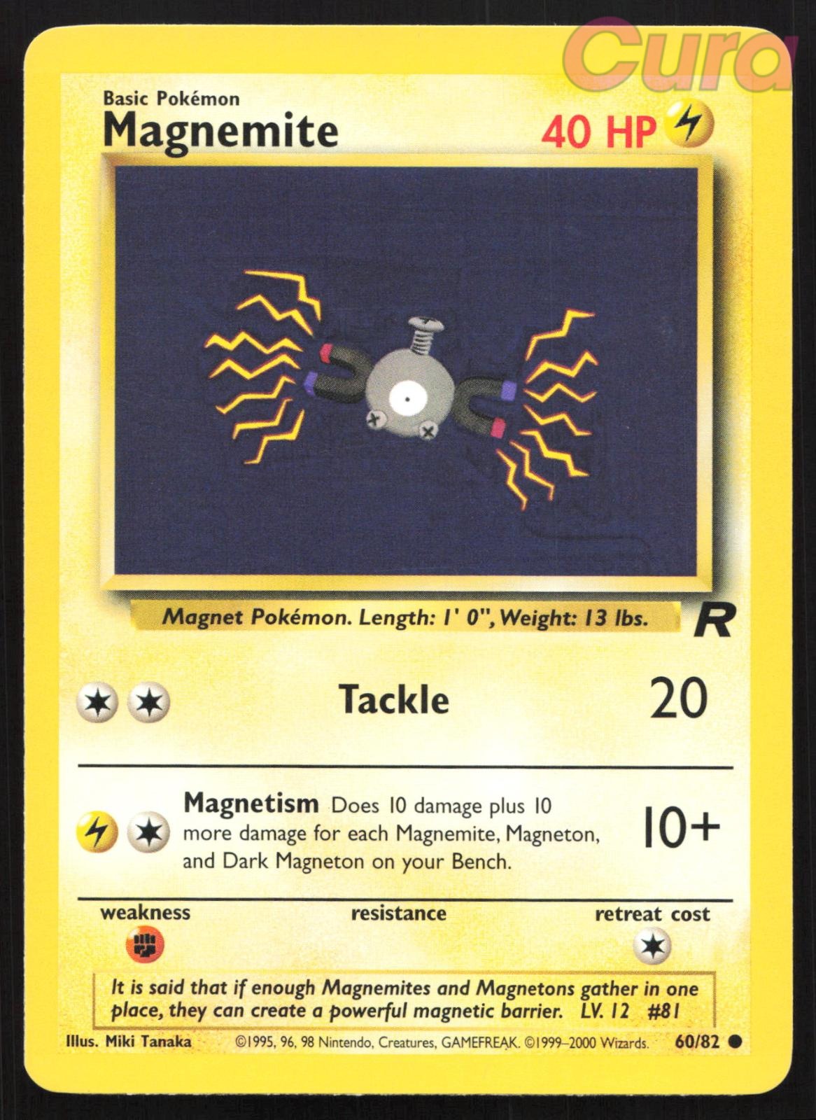 60/82 Magnemite Unlimited - Common - Team Rocket LP