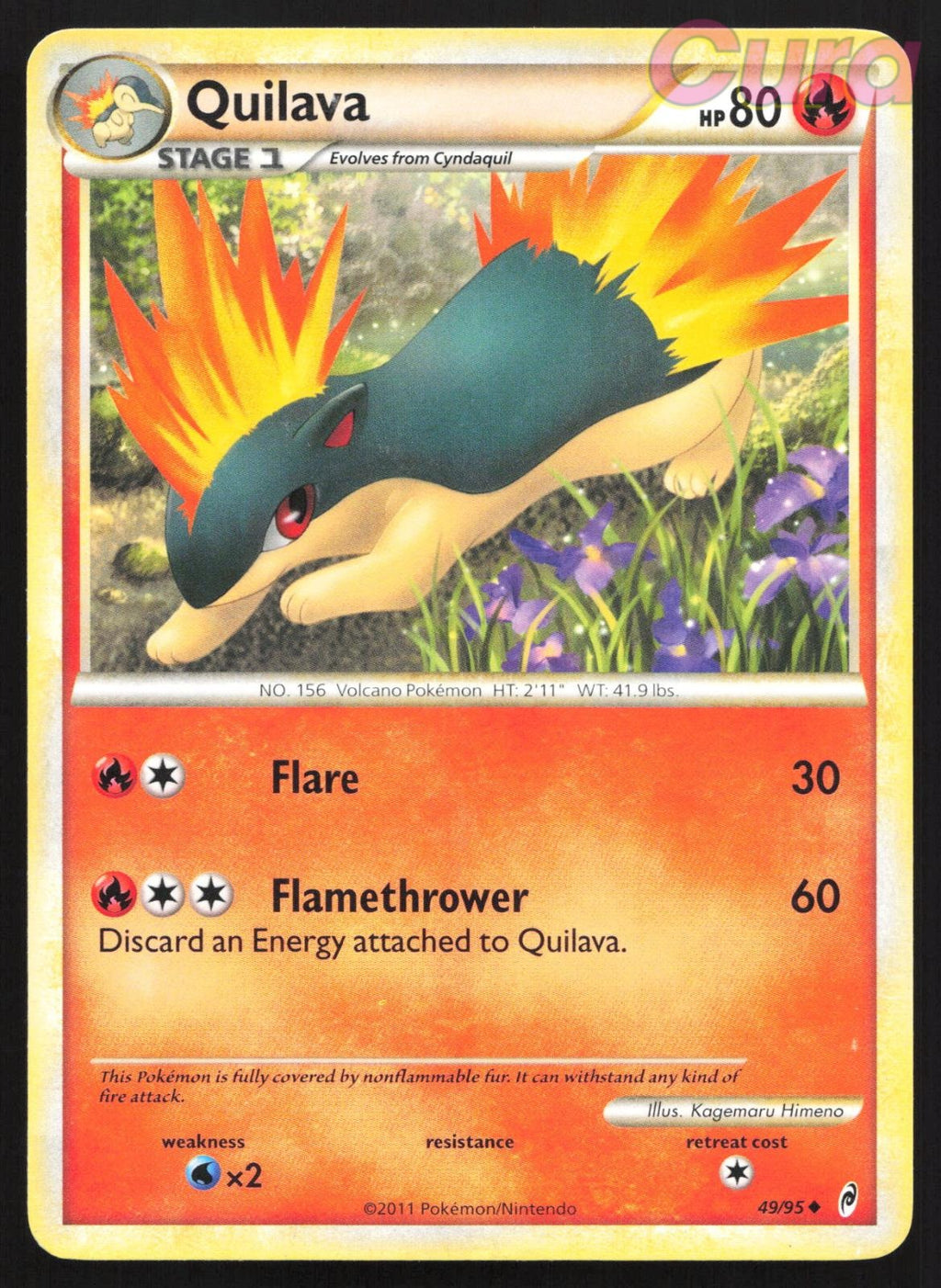 49/95 Quilava - Uncommon - Call of Legends MP