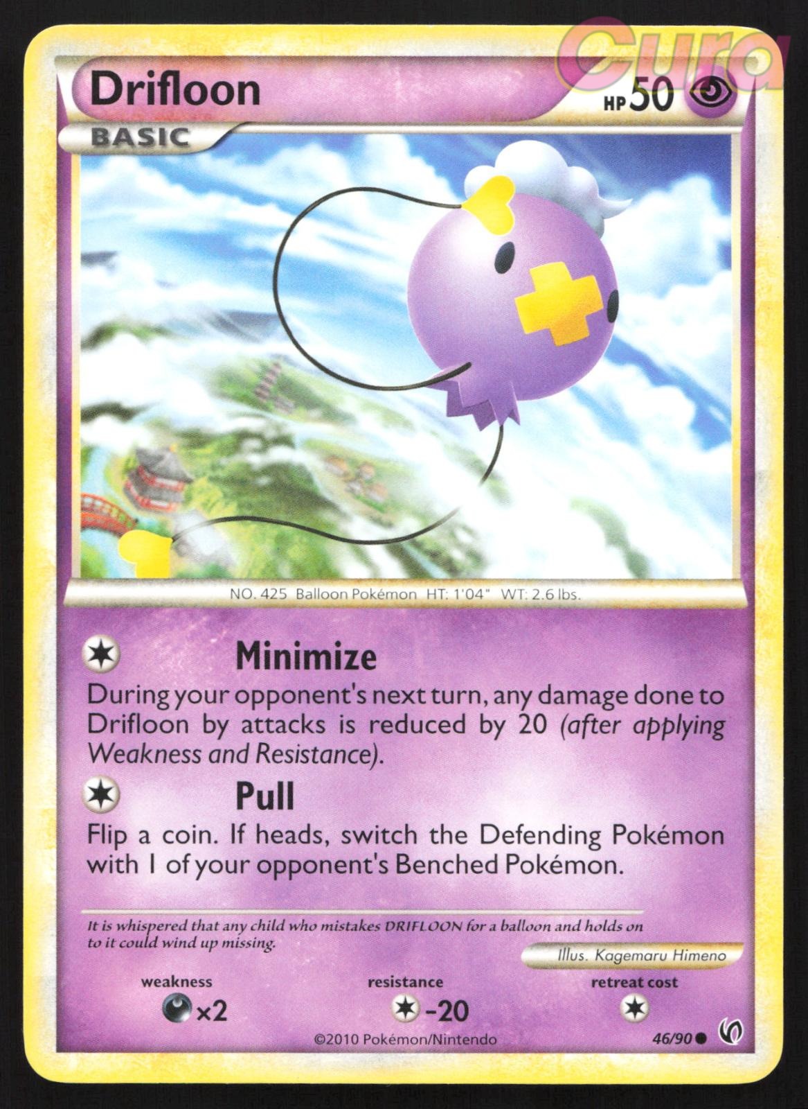 46/90 Drifloon - Common - HGSS Undaunted LP