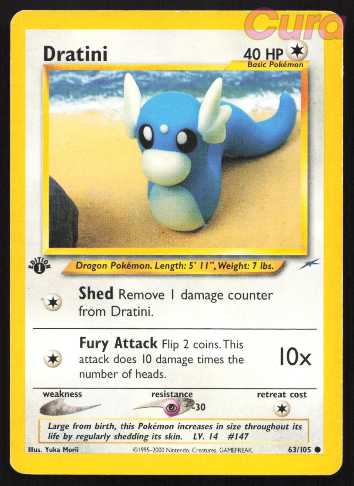 63/105 Dratini 1st Edition - Common - Neo Destiny MP