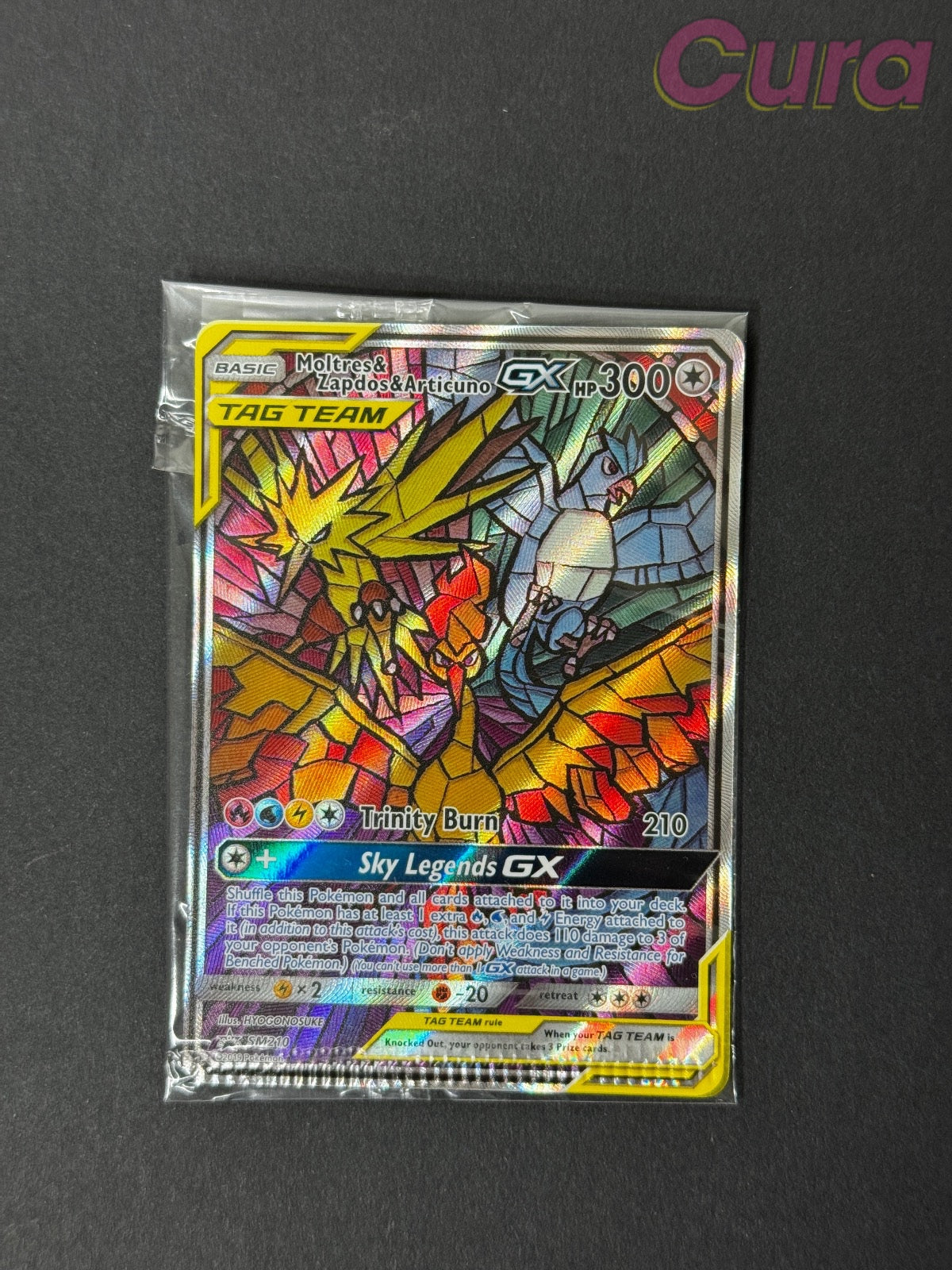 CRIMP SM210 Moltres & Zapdos & Articuno GX Holo - Promo - Sun & Moon Promo NM