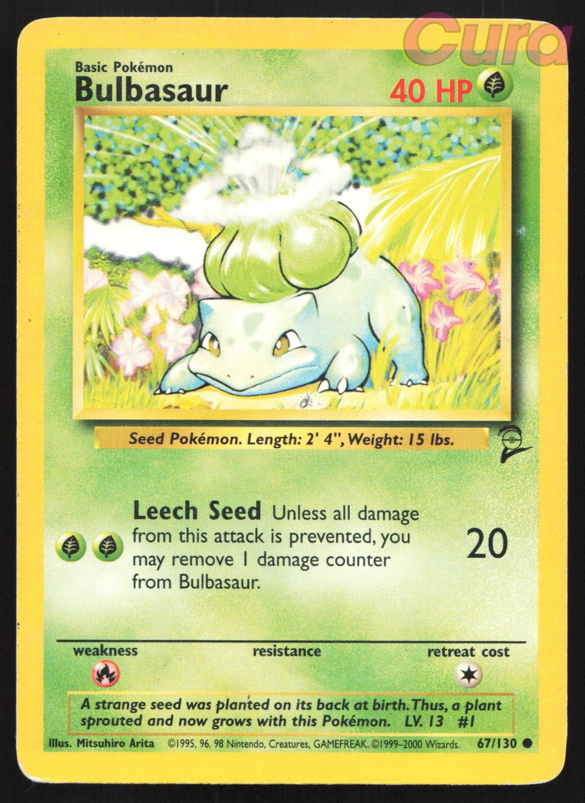 67/130 Bulbasaur - Common - Base Set 2 MP