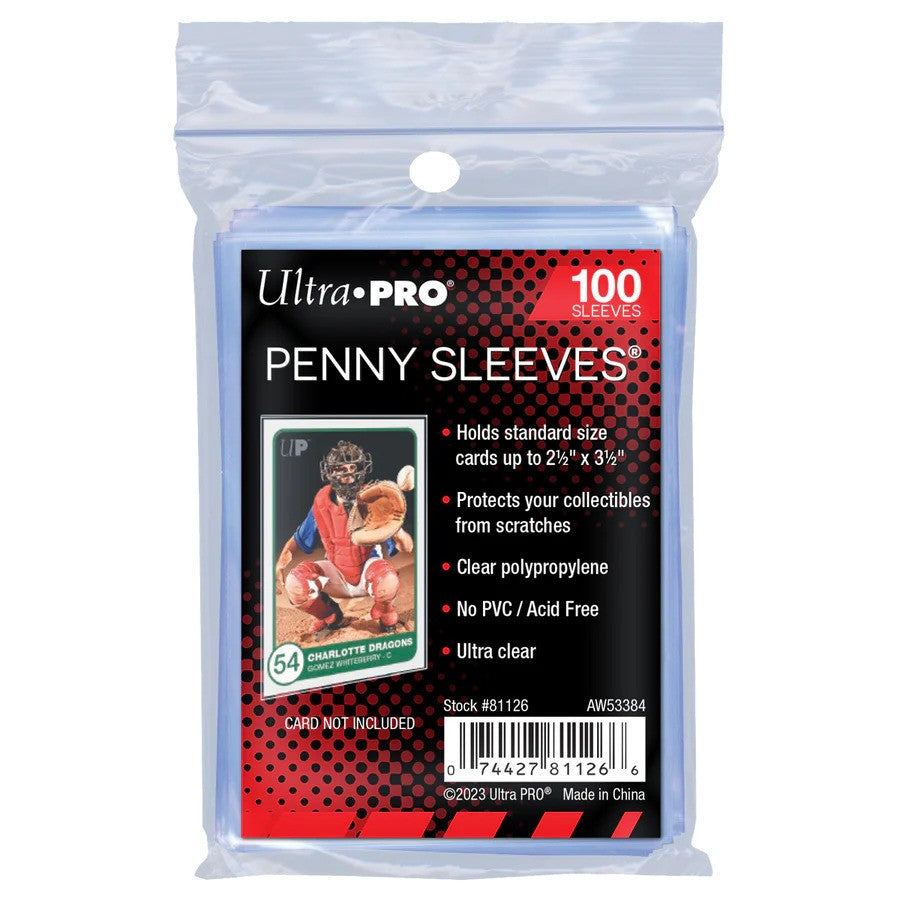 Card Penny Sleeve - 2-1/2" X 3-1/2" Soft Card Sleeves 100pc  – Ultra Pro
