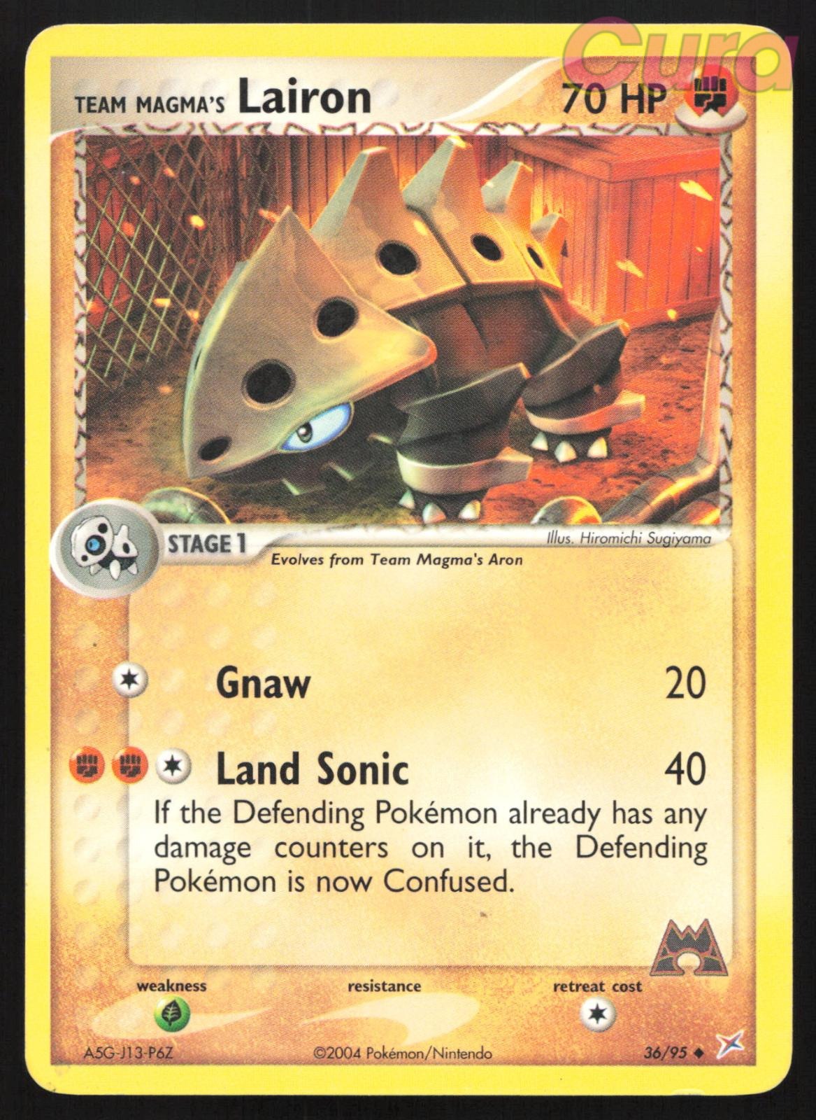 36/95 Team Magma's Lairon - Uncommon - Team Magma vs Team Aqua MP