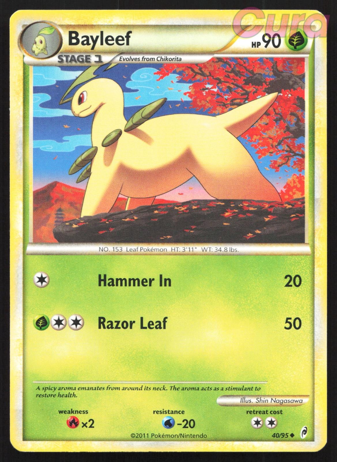40/95 Bayleef - Uncommon - Call of Legends LP