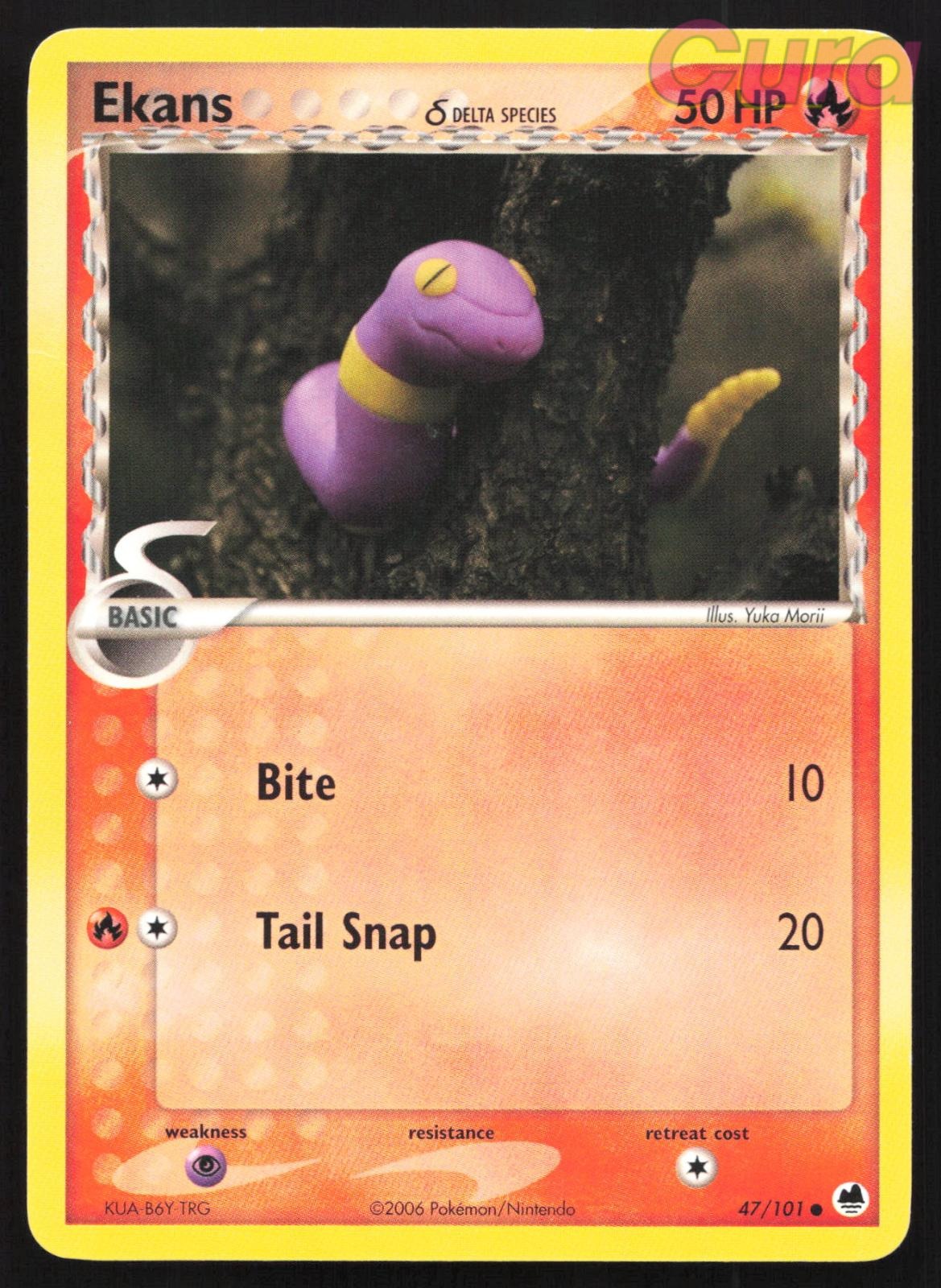 Creases 47/101 Ekans - Common - Dragon Frontiers HP