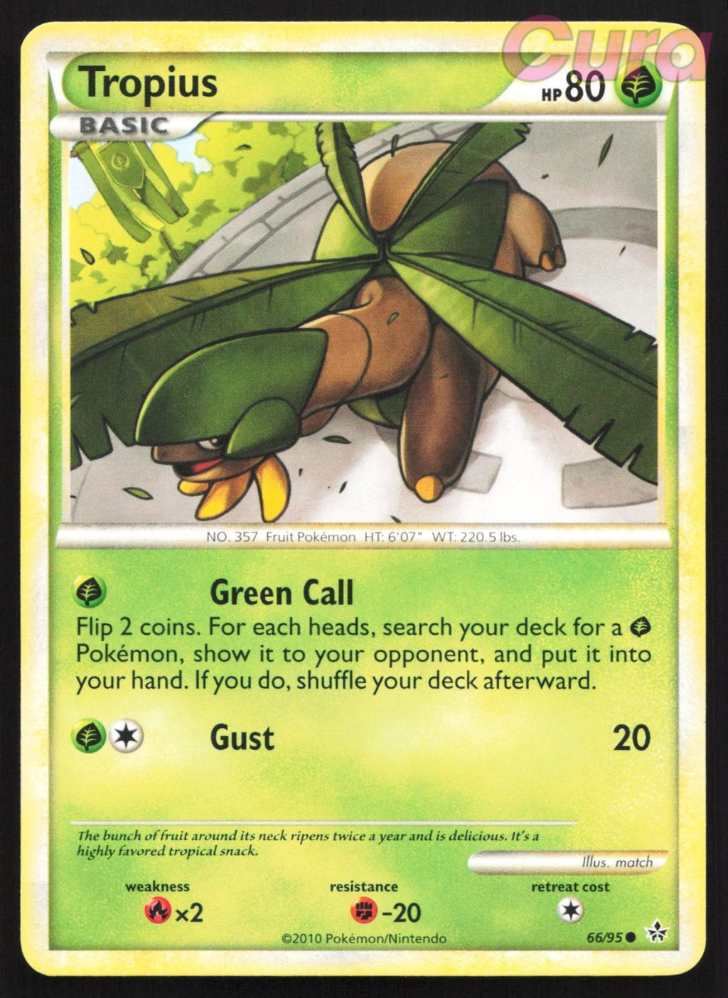 66/95 Tropius - Common - HGSS Unleashed NM