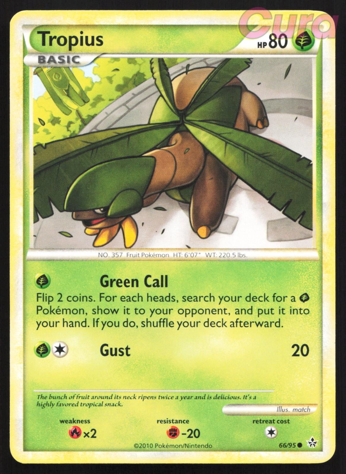 66/95 Tropius - Common - HGSS Unleashed NM