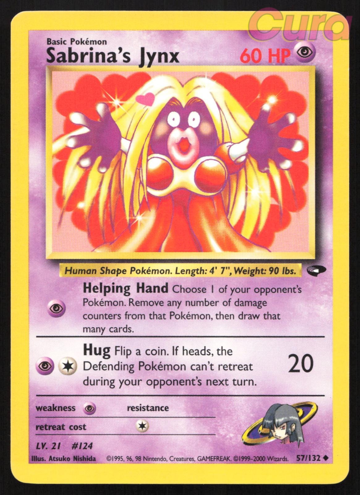 57/132 Sabrina's Jynx Unlimited - Uncommon - Gym Challenge NM