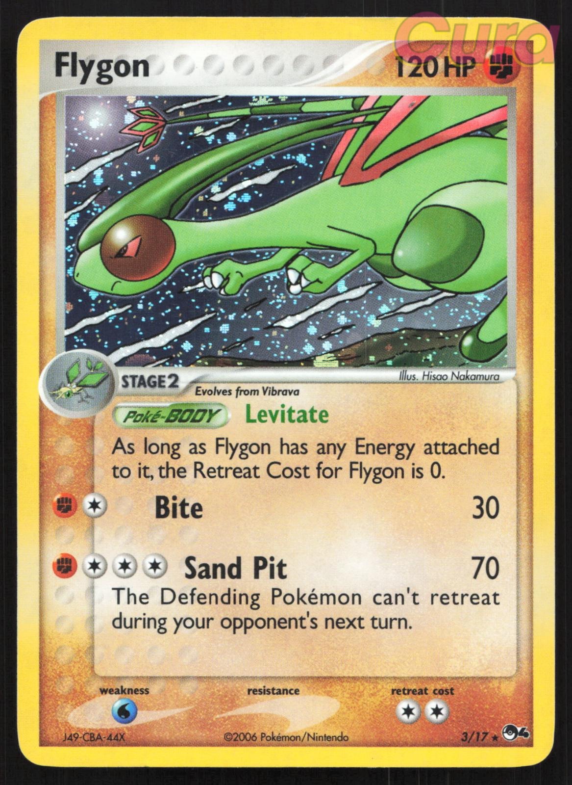 3/17 Flygon Holo - Rare - POP Series 4 MP
