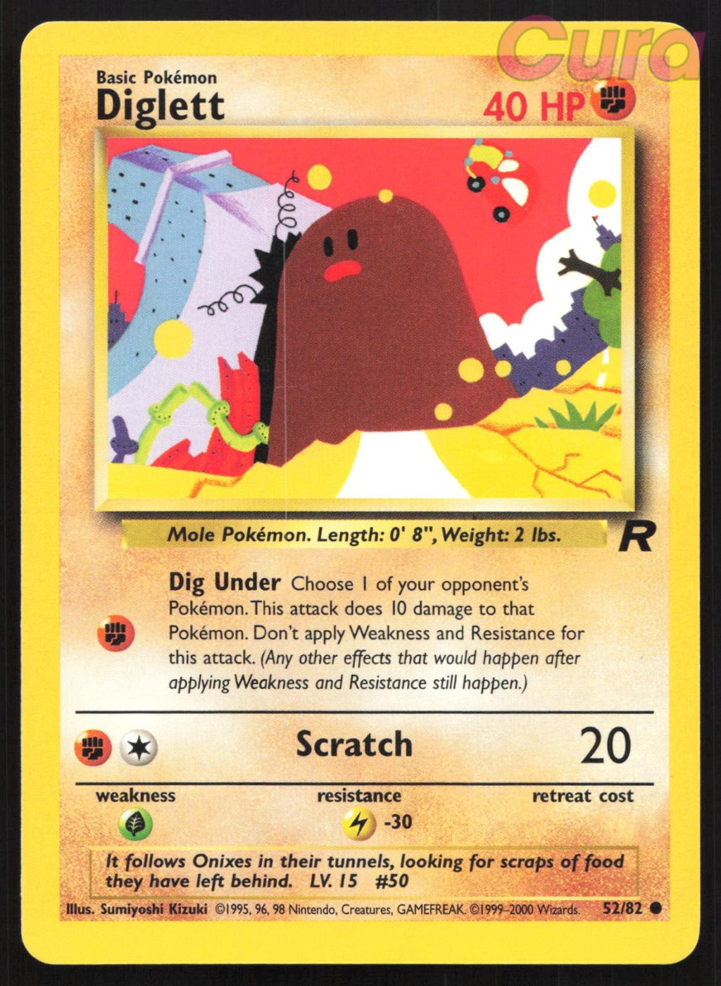 52/82 Diglett Unlimited - Common - Team Rocket LP
