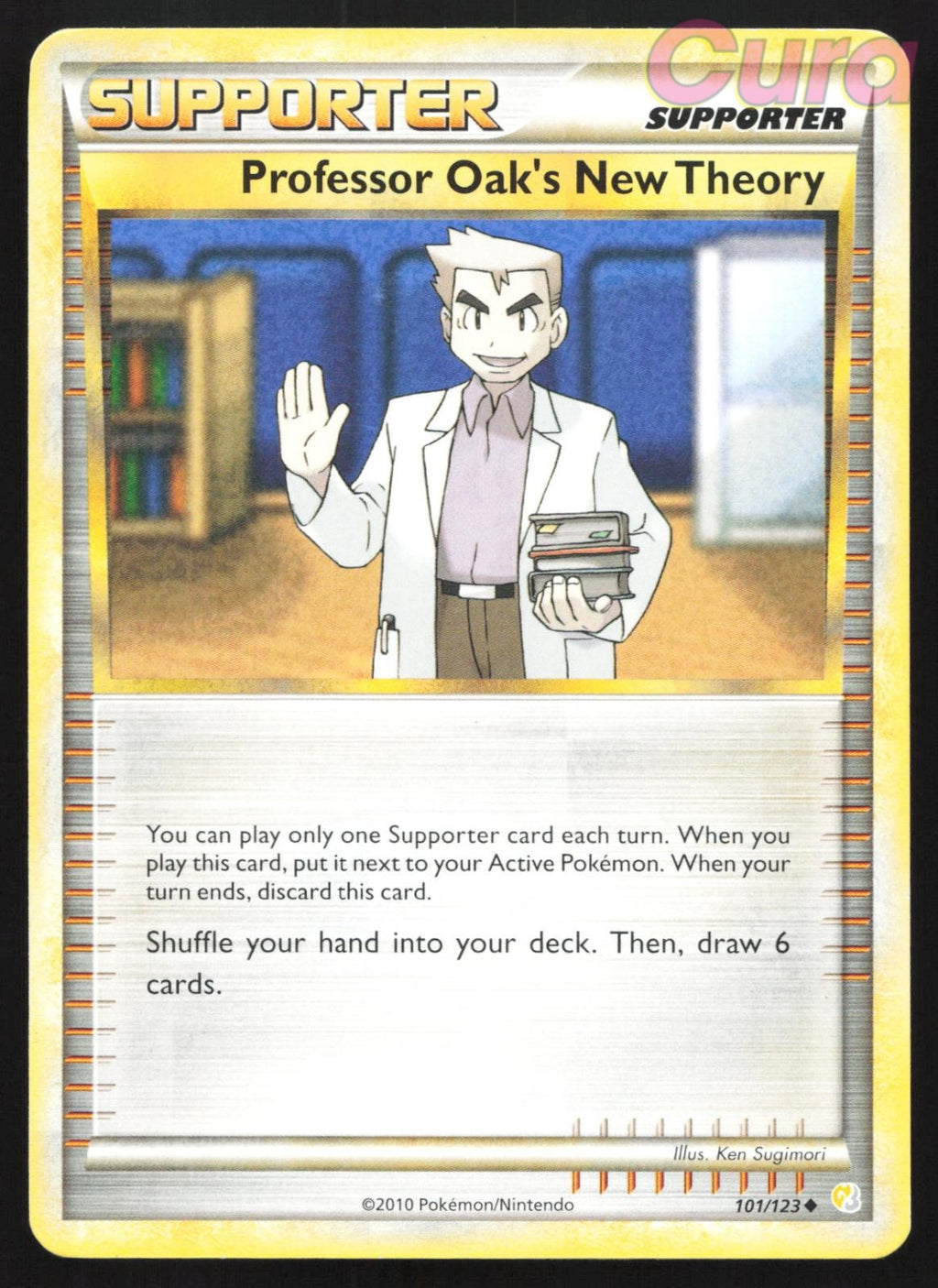 101/123 Professor Oak's New Theory - Uncommon - HeartGold & SoulSilver LP