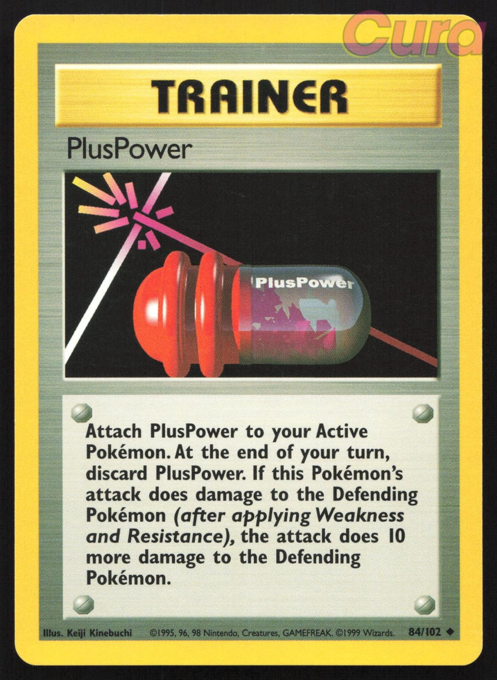 84/102 PlusPower - Uncommon - Base Set Unlimited LP