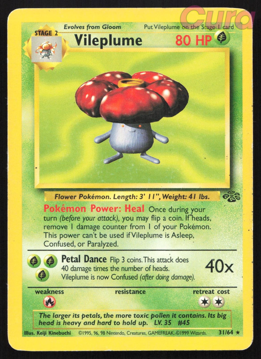 31/64 Vileplume Unlimited - Rare - Jungle MP