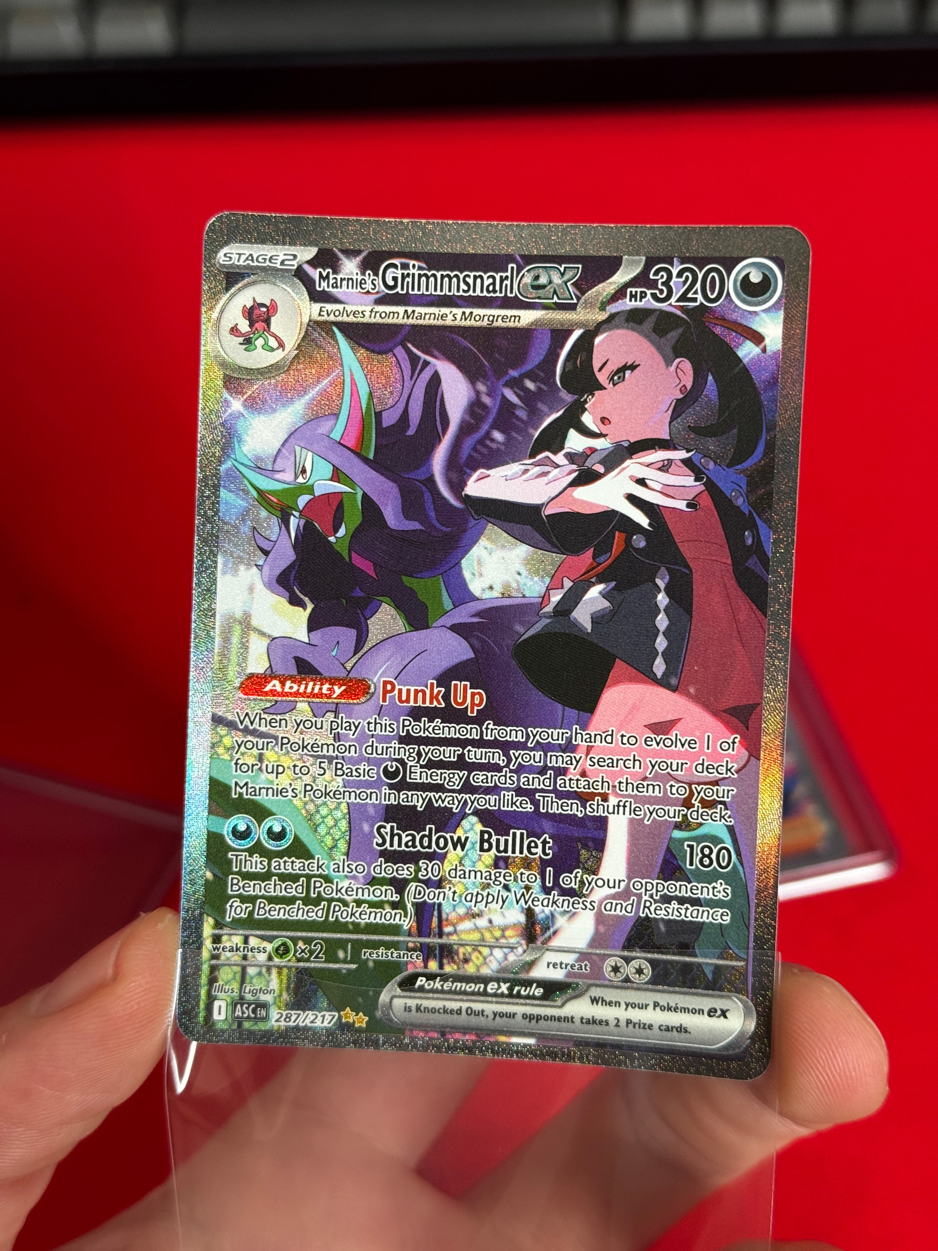 287/217 Marnie's Grimmsnarl ex - Special Illustration Rare - Ascended Heroes
