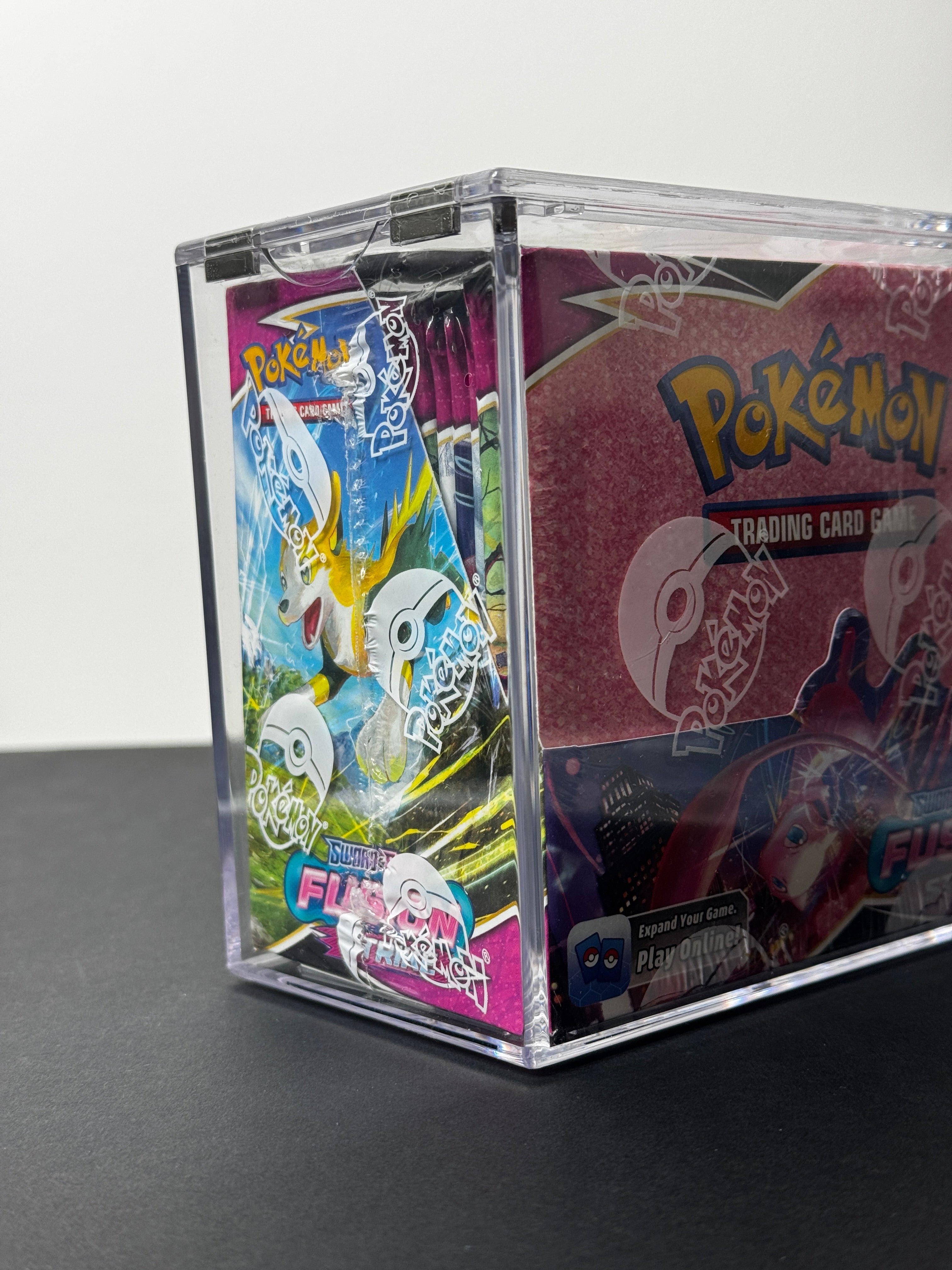 Sword & Shield Fusion Strike Sealed Booster Box + Acryllic Protection